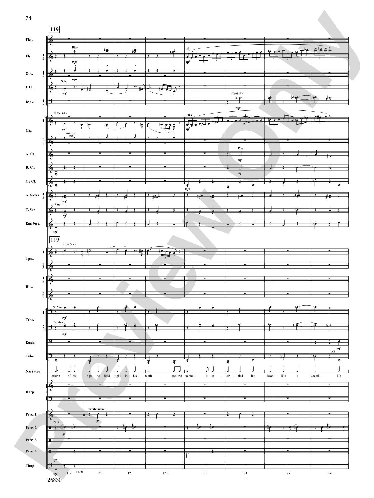 The Night Before Christmas: Concert Band Conductor Score & Parts