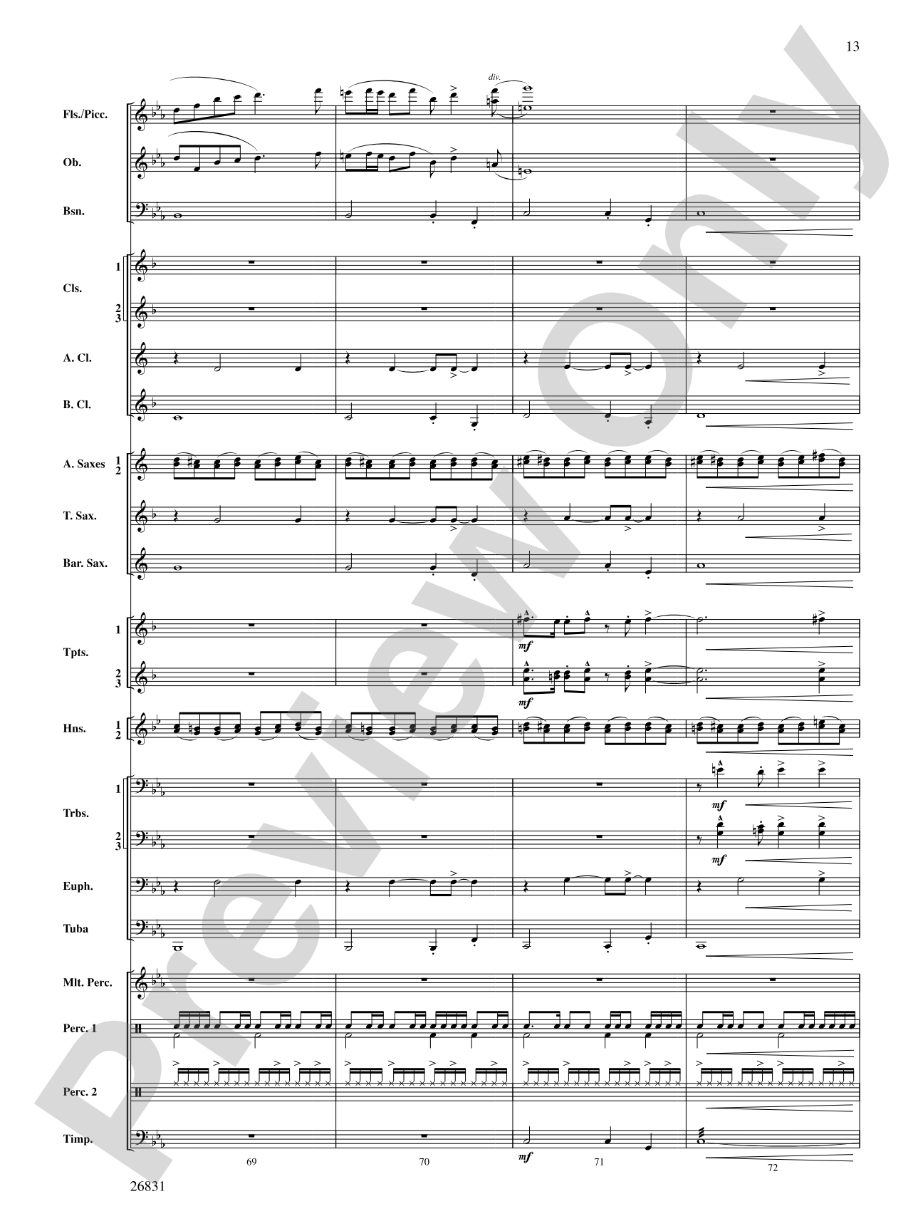 Requiem to a Land Forgotten: Concert Band Conductor Score & Parts