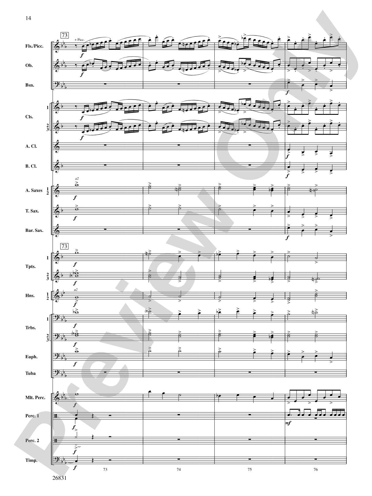 Requiem to a Land Forgotten: Concert Band Conductor Score & Parts