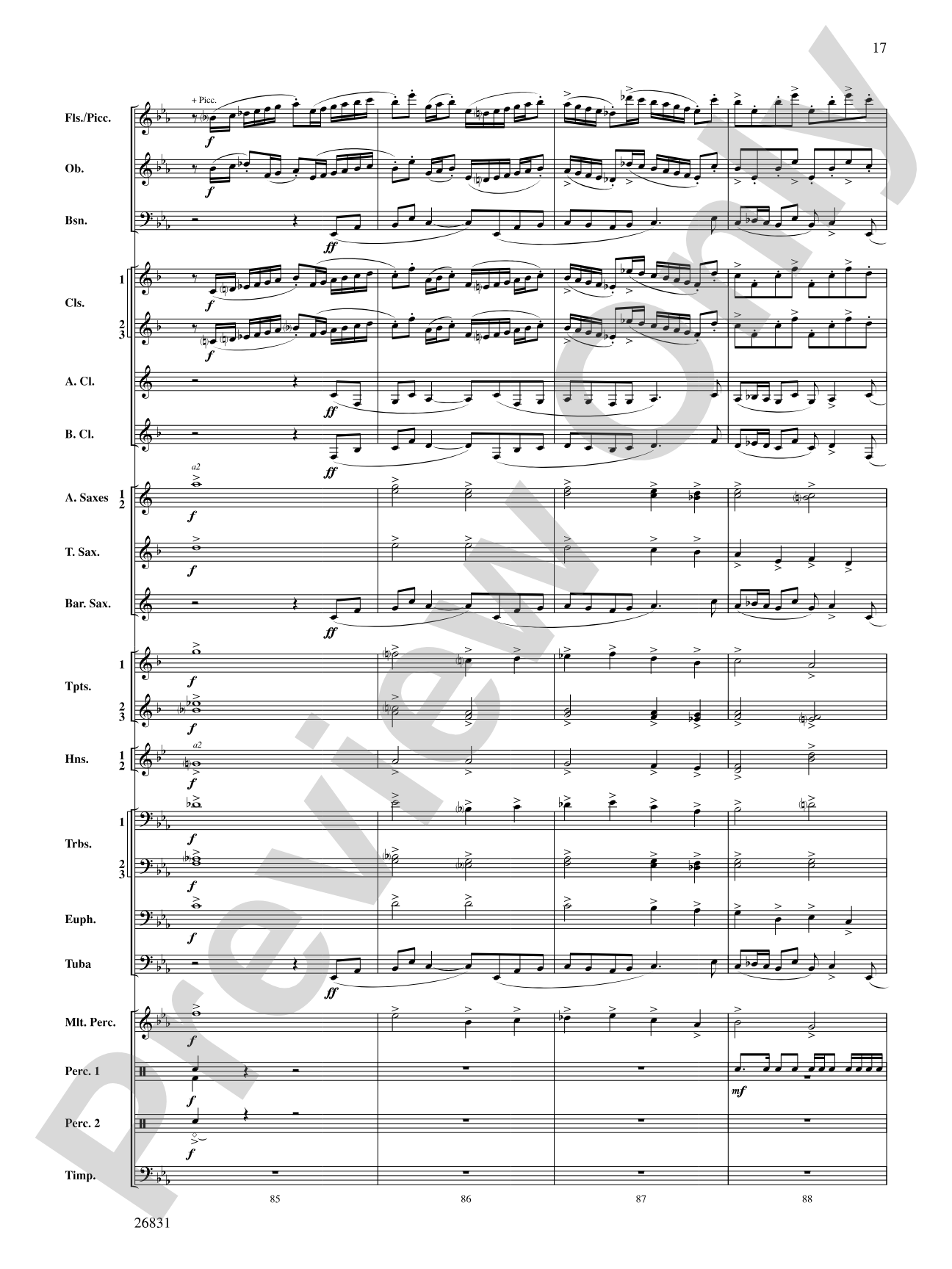 Requiem to a Land Forgotten: Concert Band Conductor Score & Parts