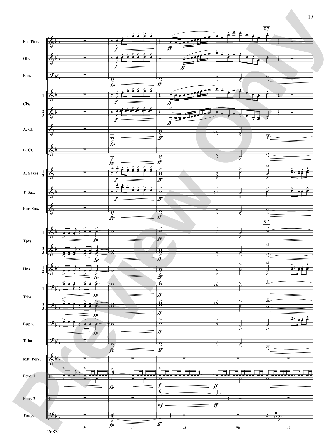 Requiem to a Land Forgotten: Concert Band Conductor Score & Parts