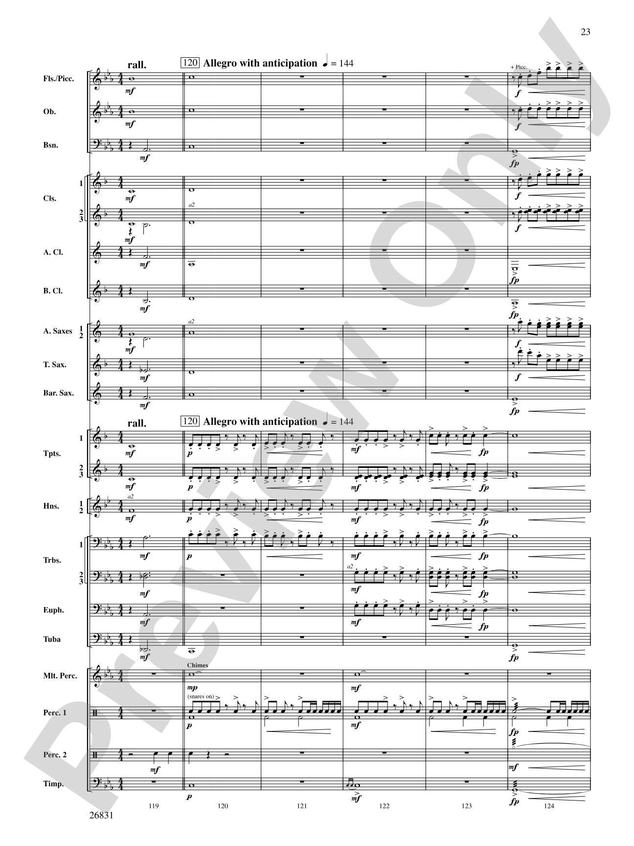 Requiem to a Land Forgotten: Concert Band Conductor Score & Parts