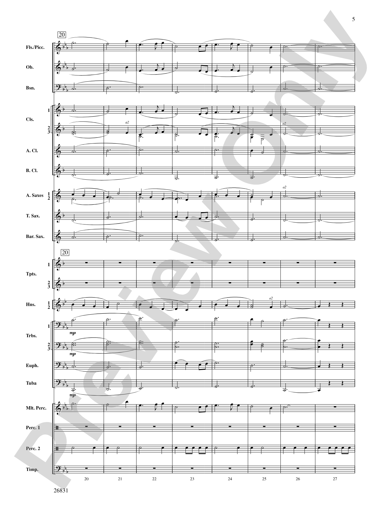 Requiem to a Land Forgotten: Concert Band Conductor Score & Parts