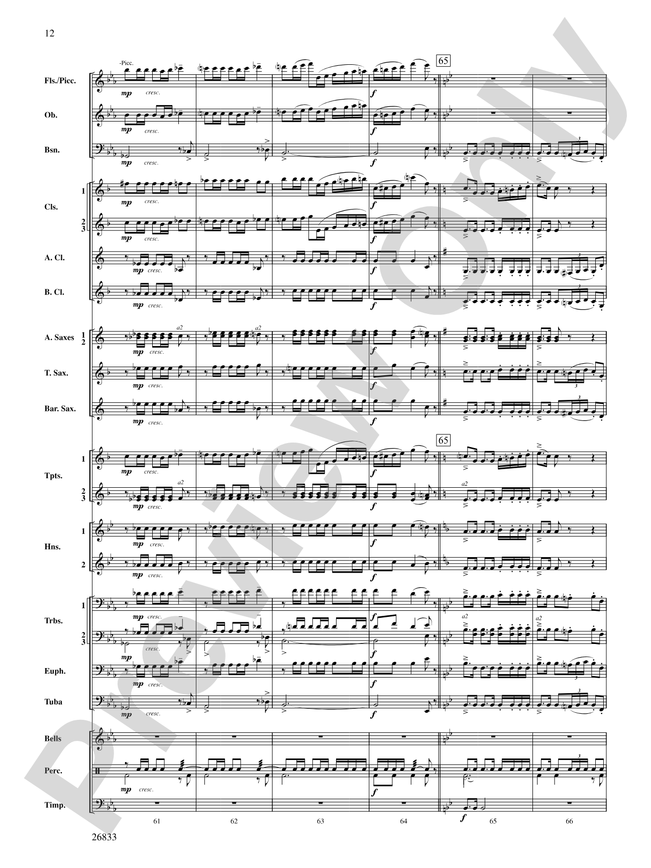 Military Polonaise: Concert Band Conductor Score & Parts