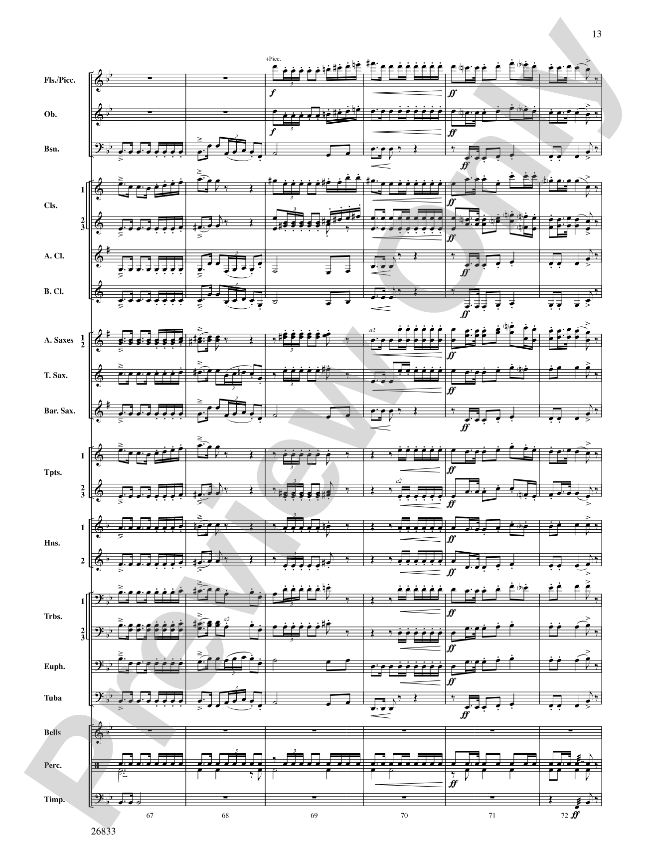 Military Polonaise: Concert Band Conductor Score & Parts