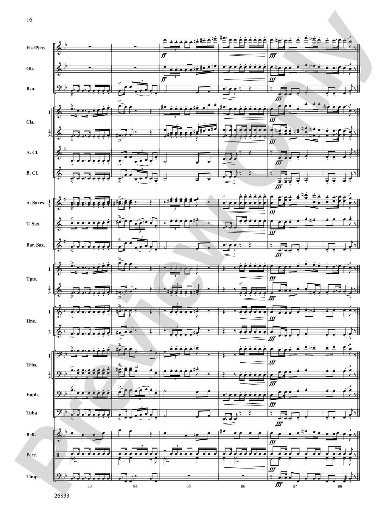 Military Polonaise: Concert Band Conductor Score & Parts