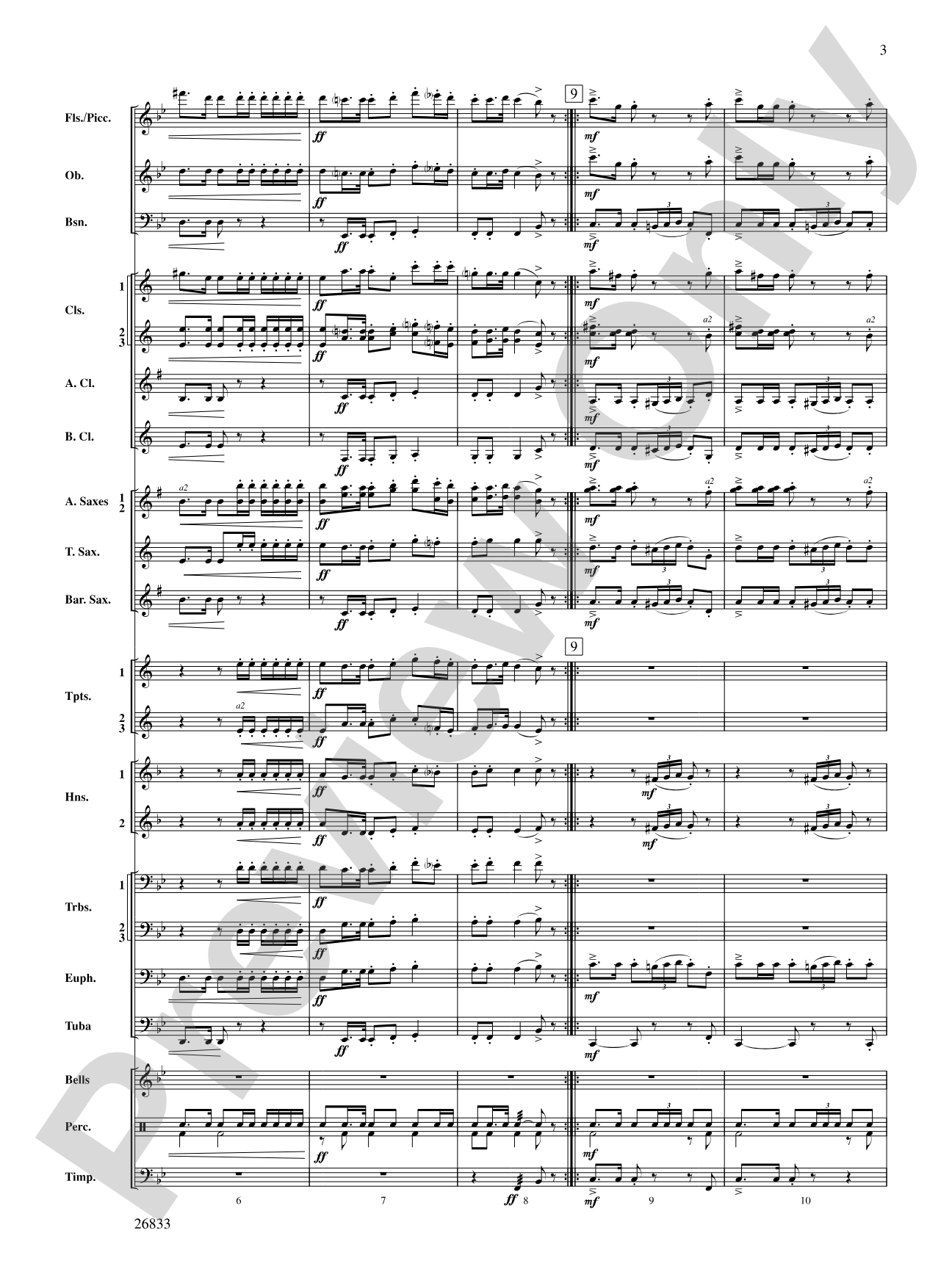Military Polonaise: Concert Band Conductor Score & Parts