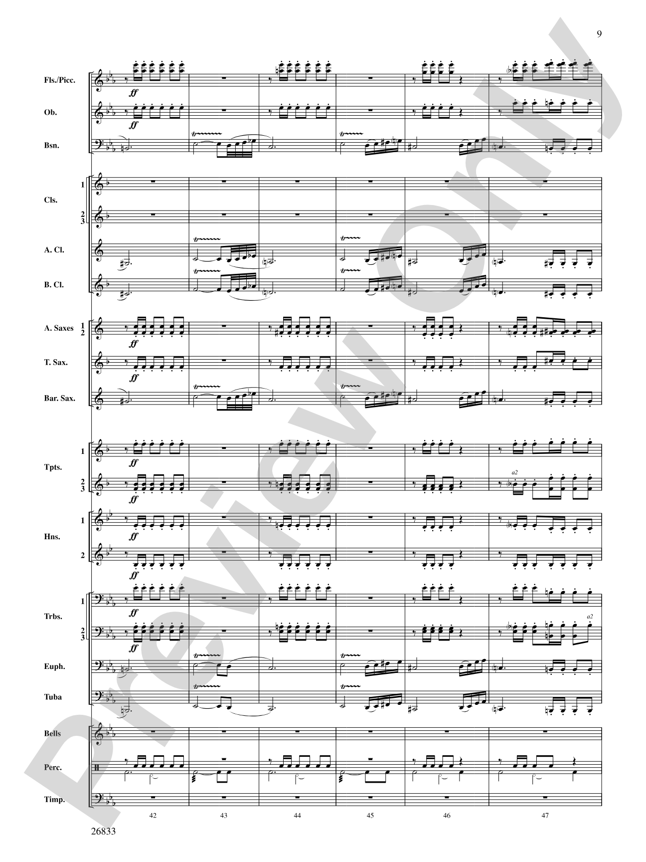 Military Polonaise: Concert Band Conductor Score & Parts
