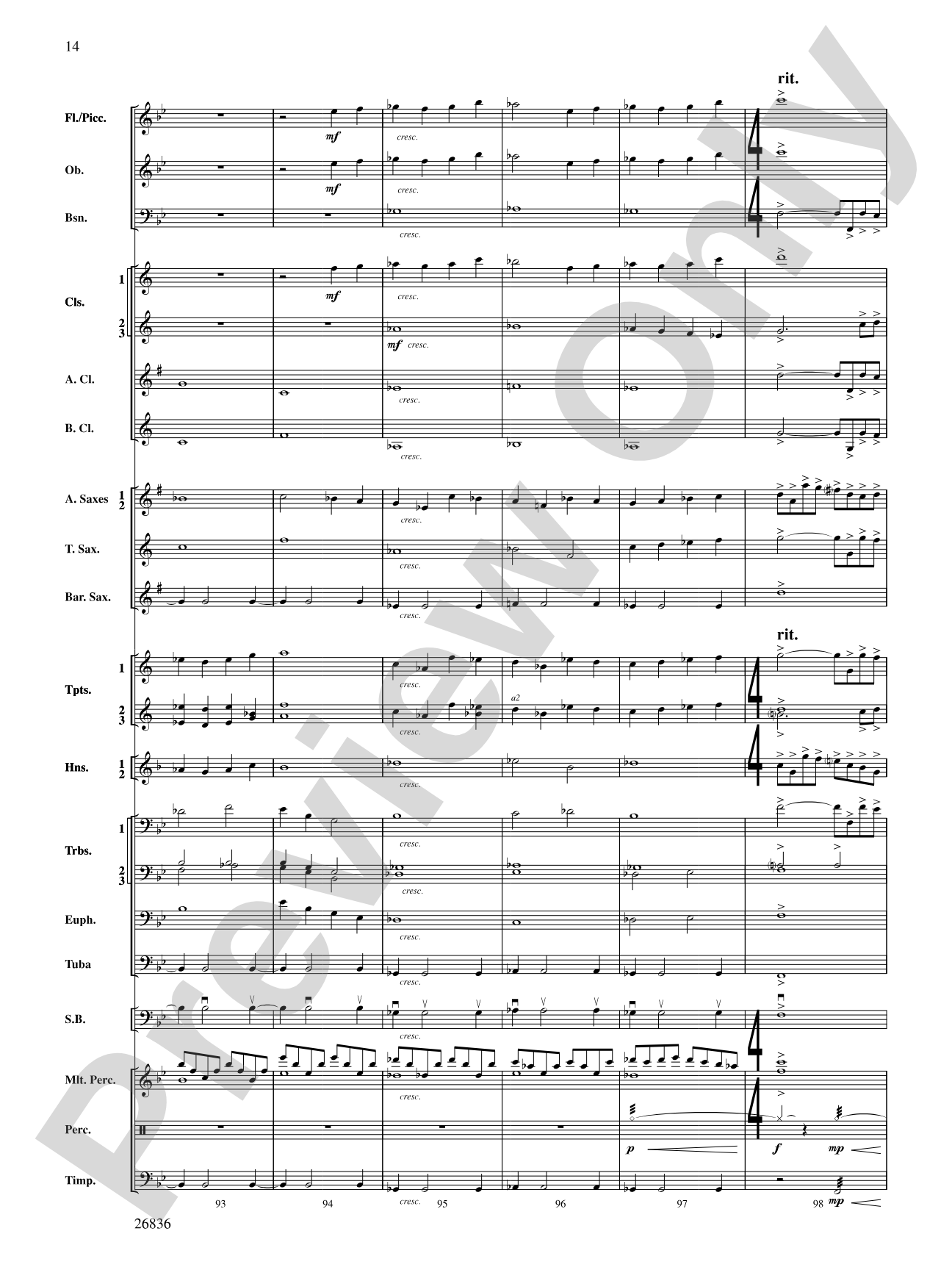 Eire: Concert Band Conductor Score & Parts