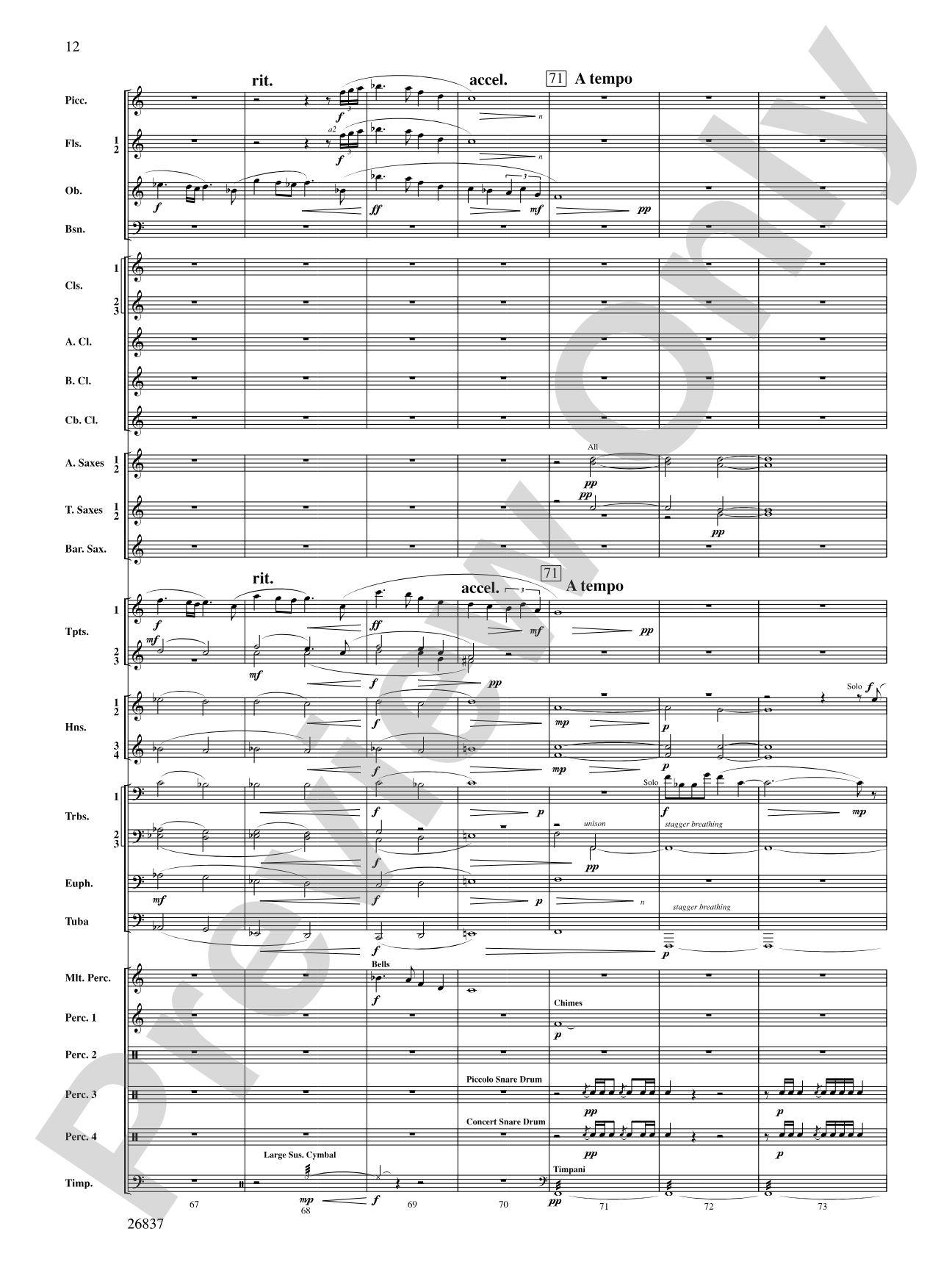 Adoration (Movement 1 from Symphony of Prayer): Score