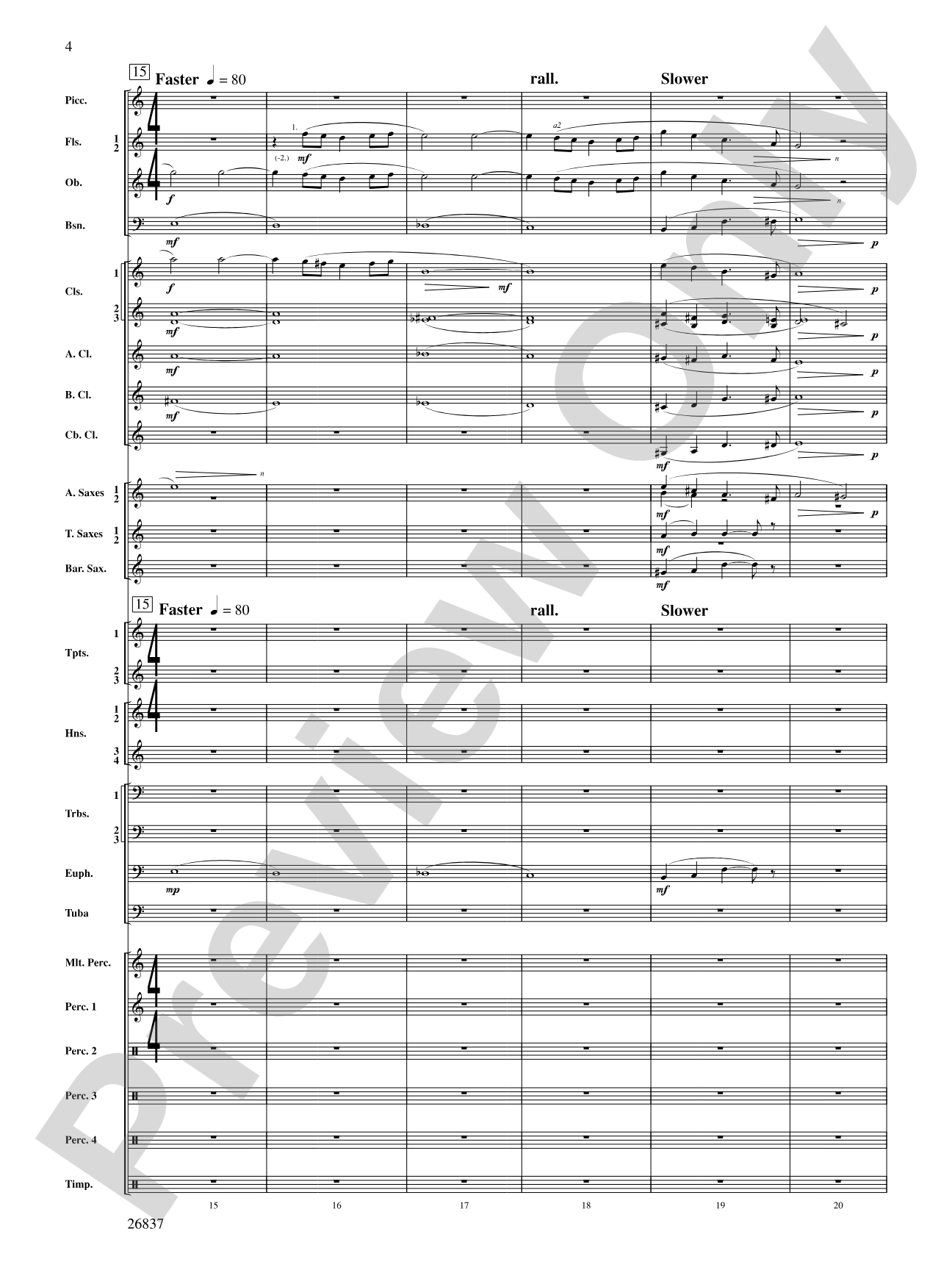 Adoration (Movement 1 from Symphony of Prayer): Score