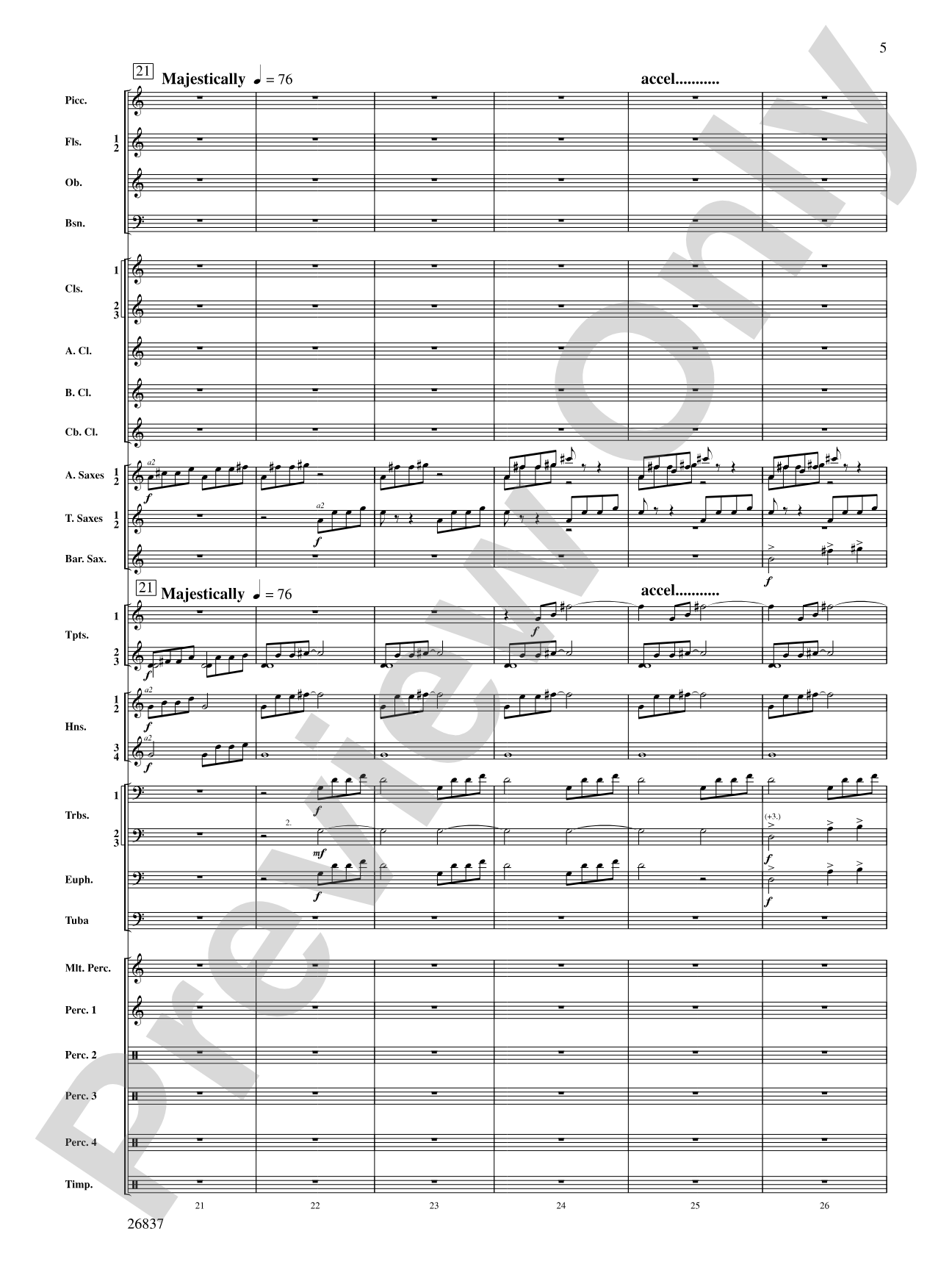 Adoration (Movement 1 from Symphony of Prayer): Score