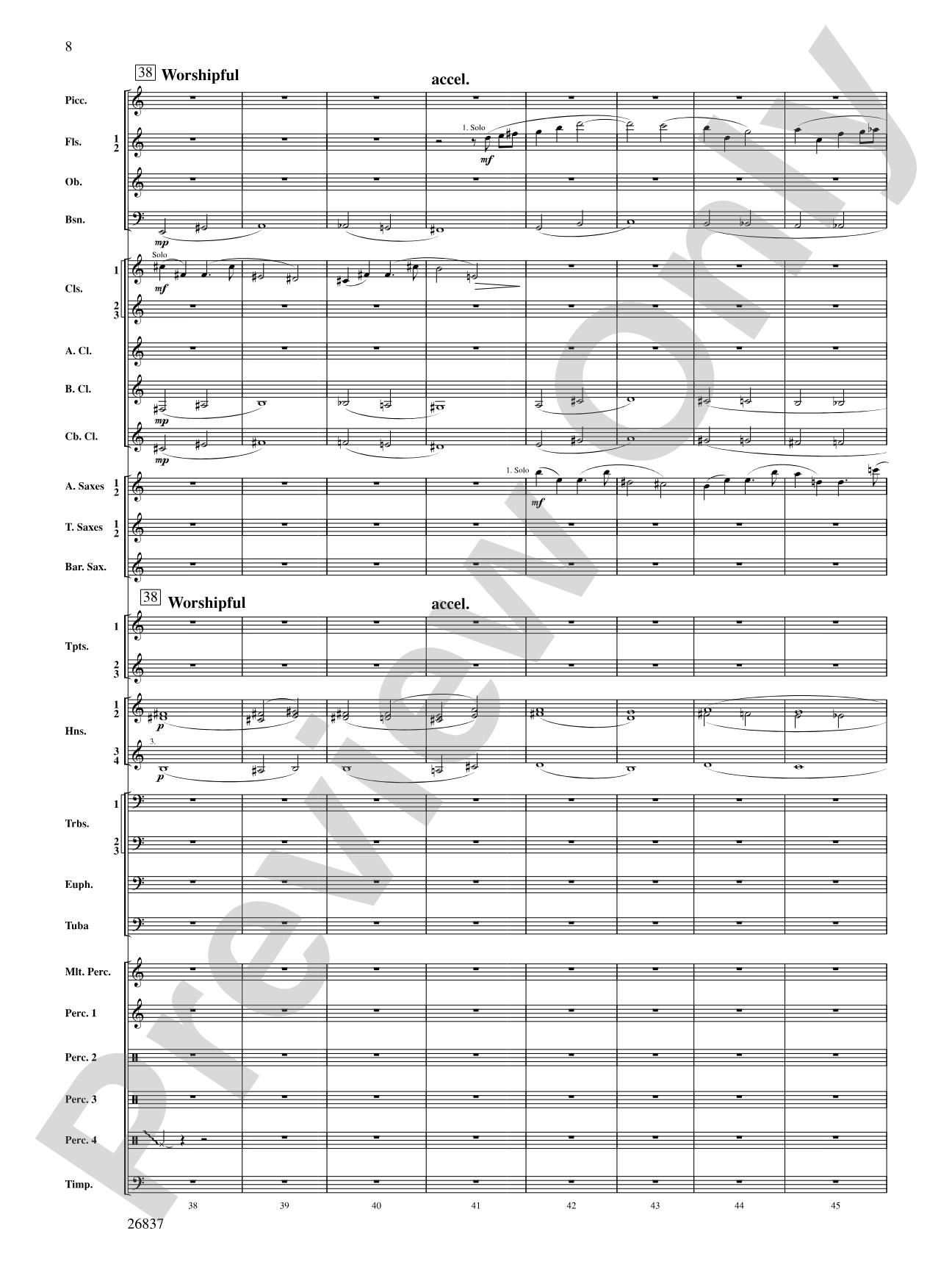 Adoration (Movement 1 from Symphony of Prayer): Score