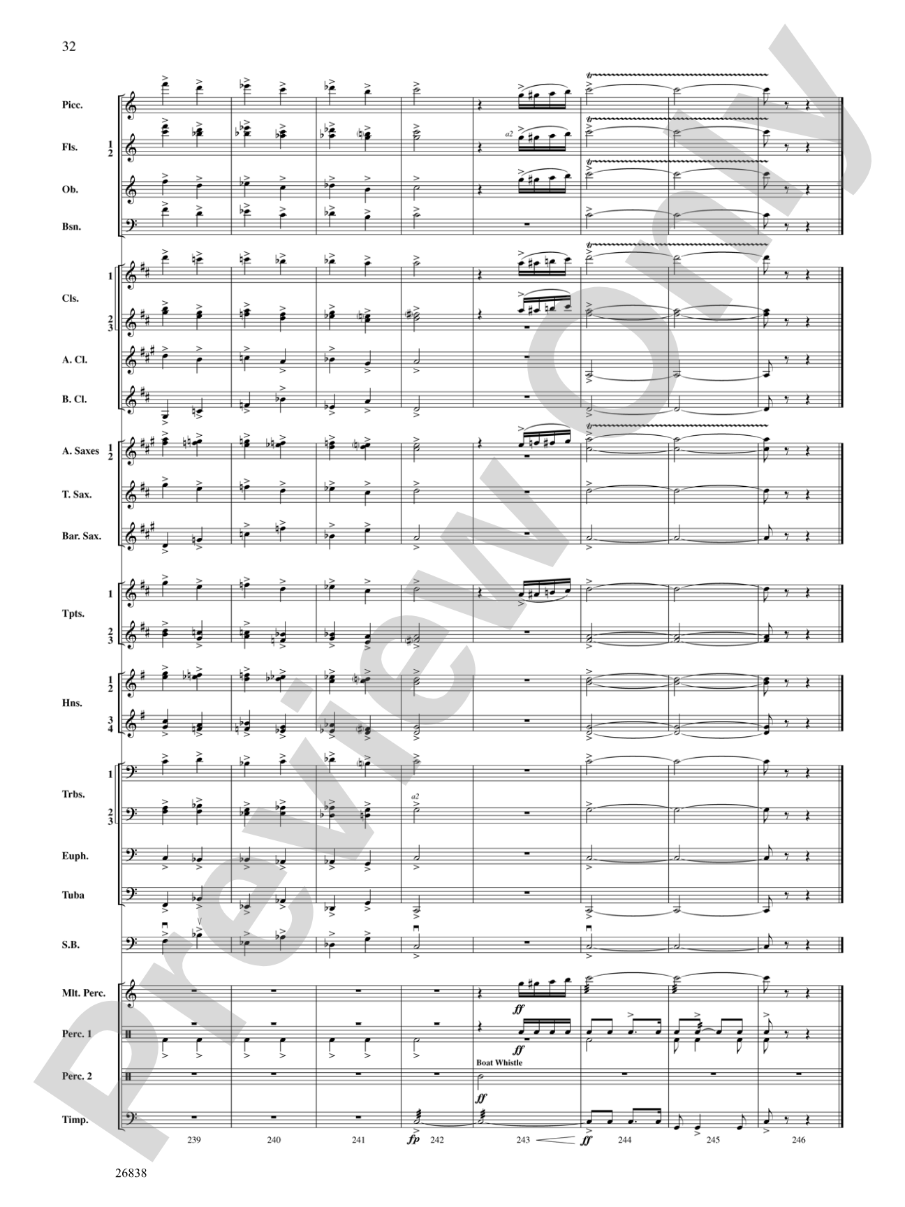 River Songs of the South: Concert Band Conductor Score & Parts