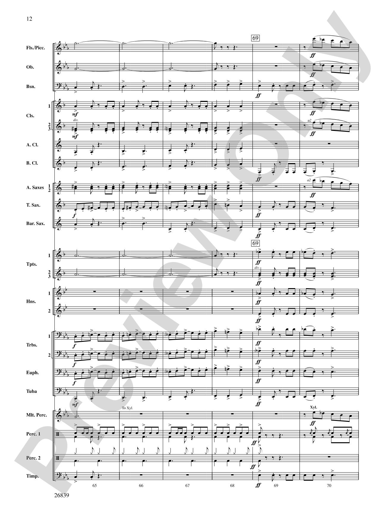 Flourish for Winds: Concert Band Conductor Score & Parts