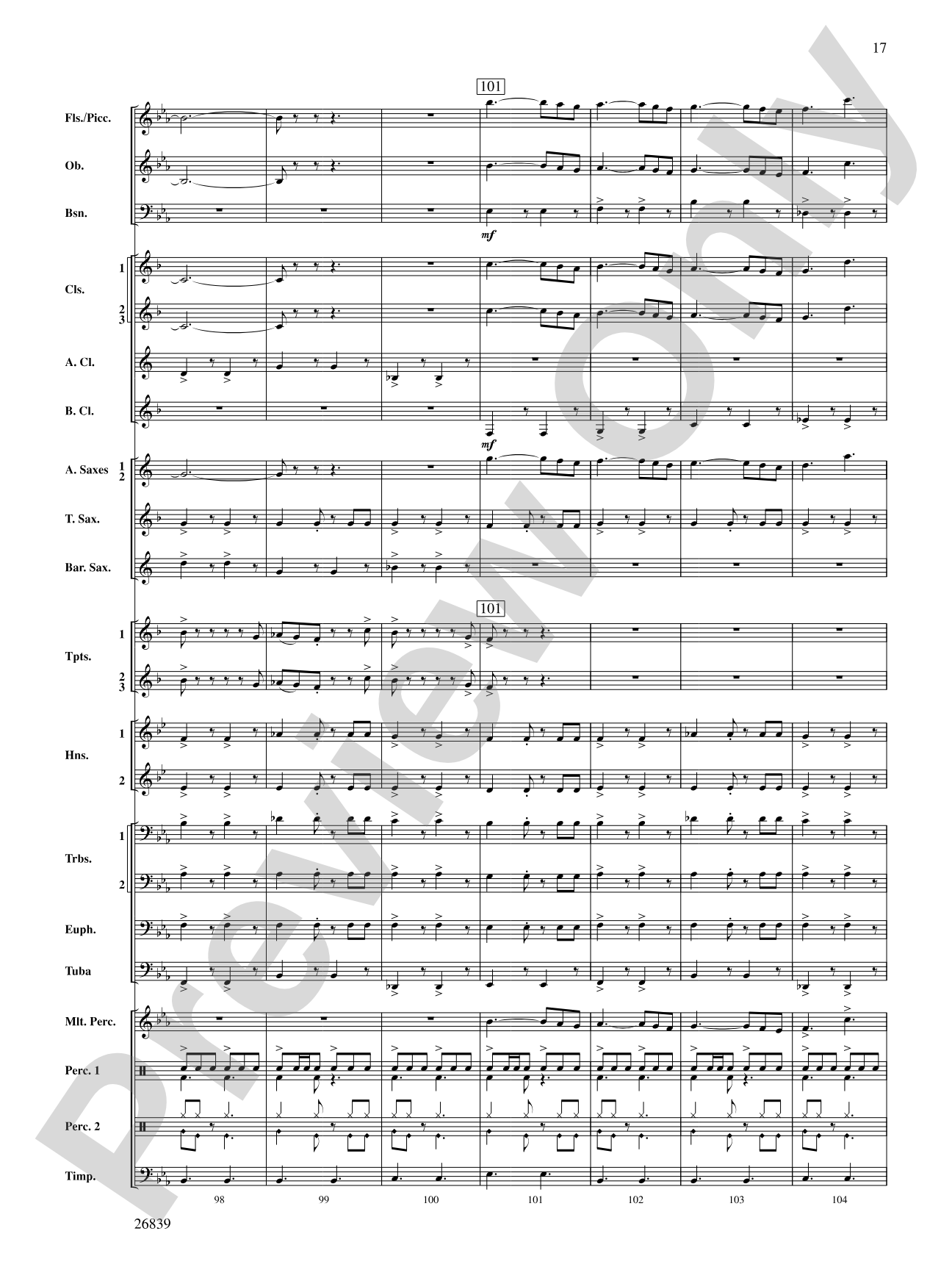 Flourish for Winds: Concert Band Conductor Score & Parts