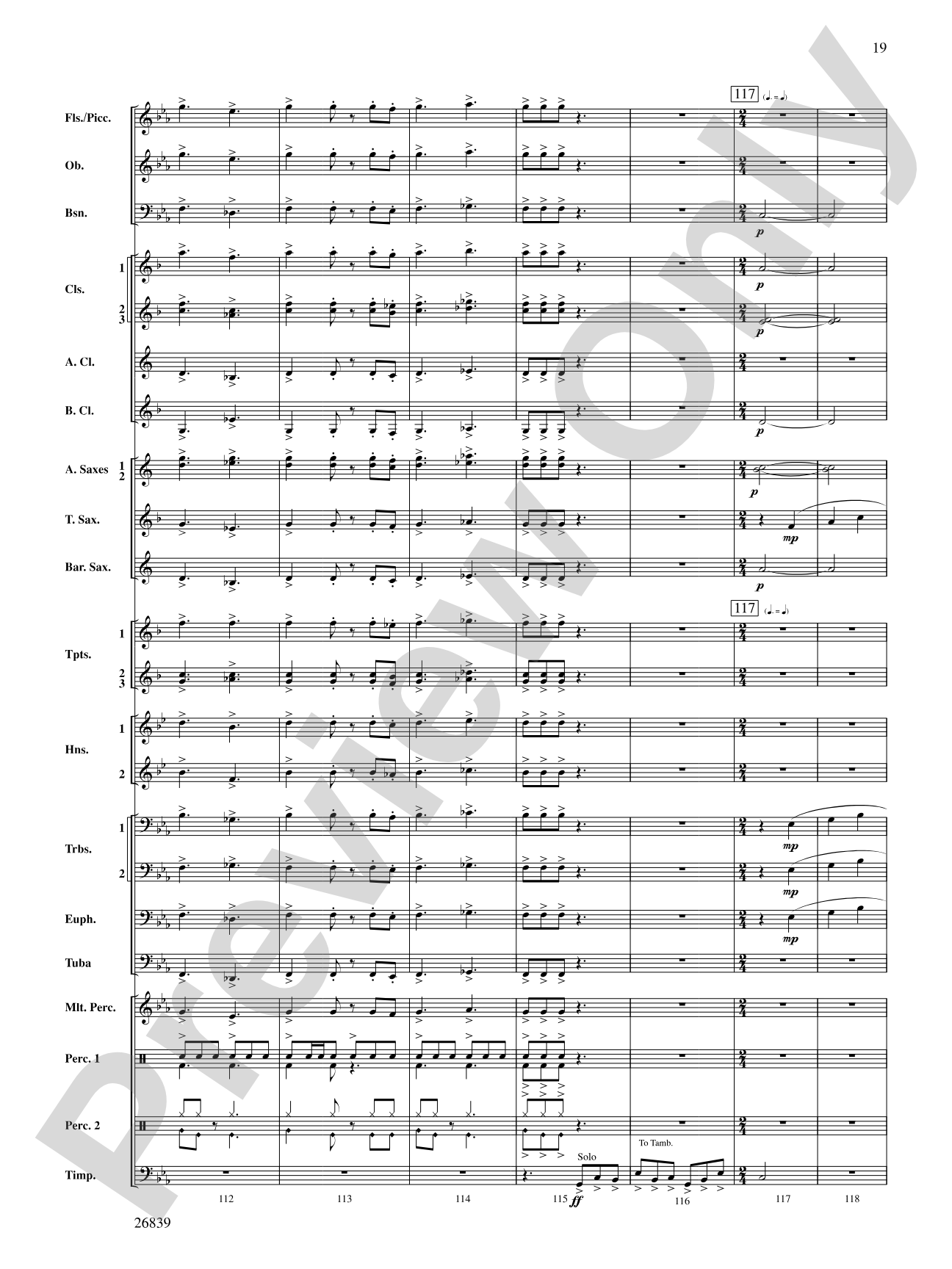 Flourish for Winds: Concert Band Conductor Score & Parts