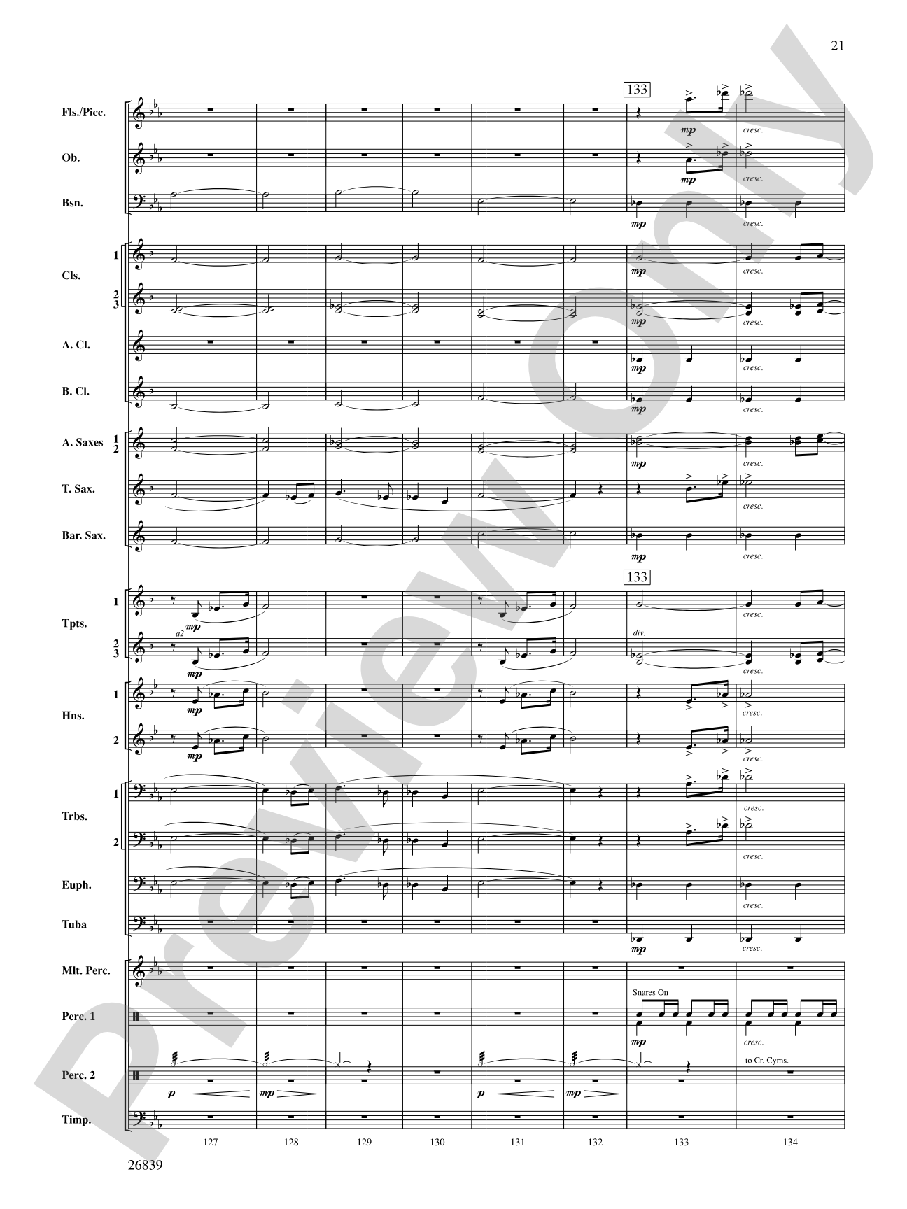 Flourish for Winds: Concert Band Conductor Score & Parts