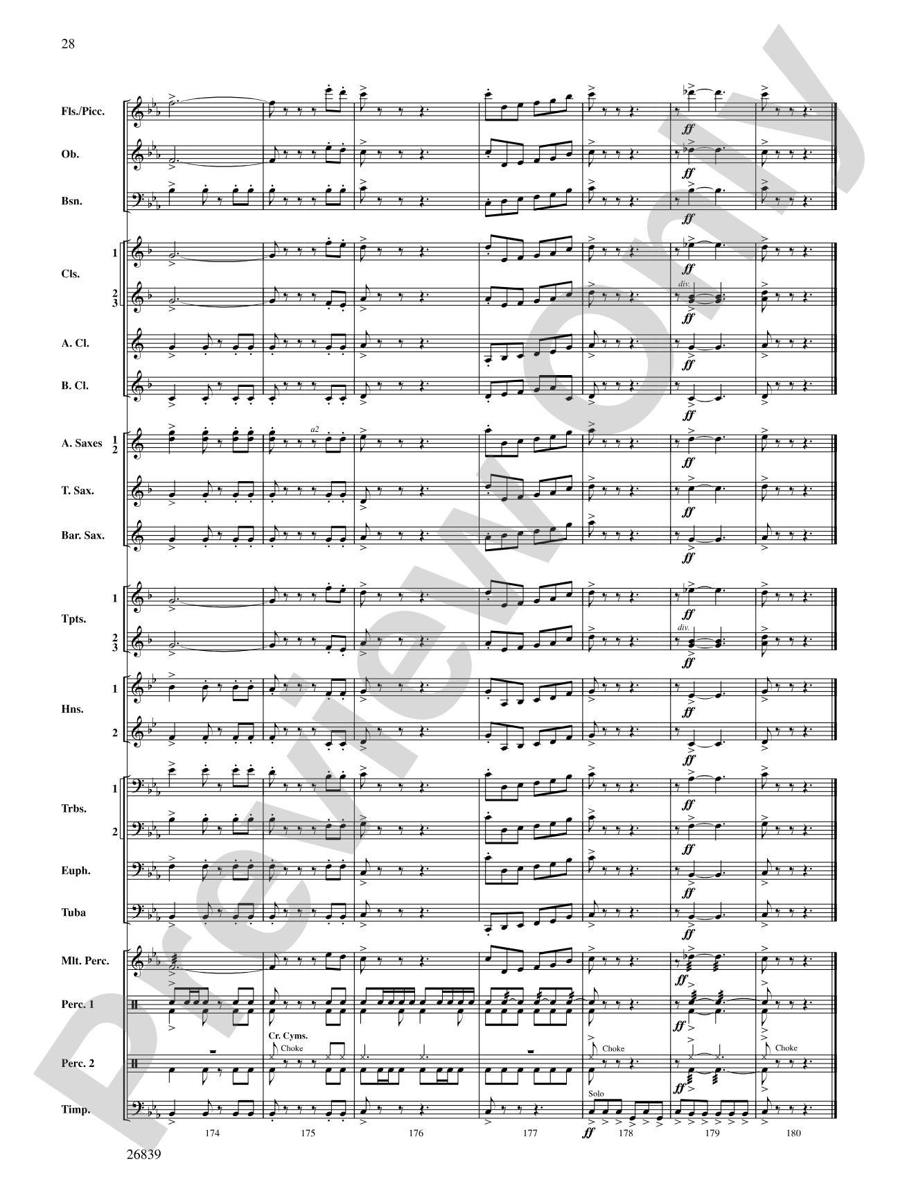 Flourish for Winds: Concert Band Conductor Score & Parts