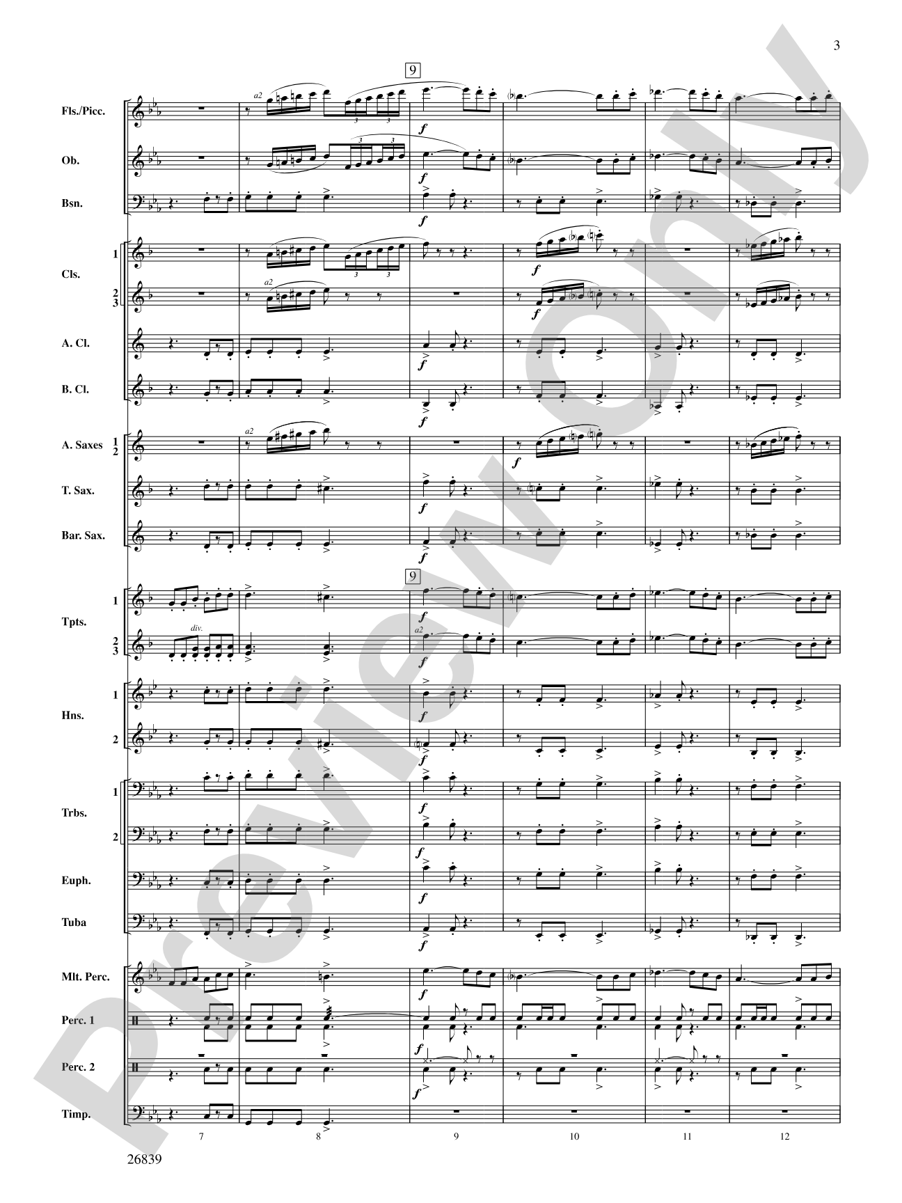 Flourish for Winds: Concert Band Conductor Score & Parts