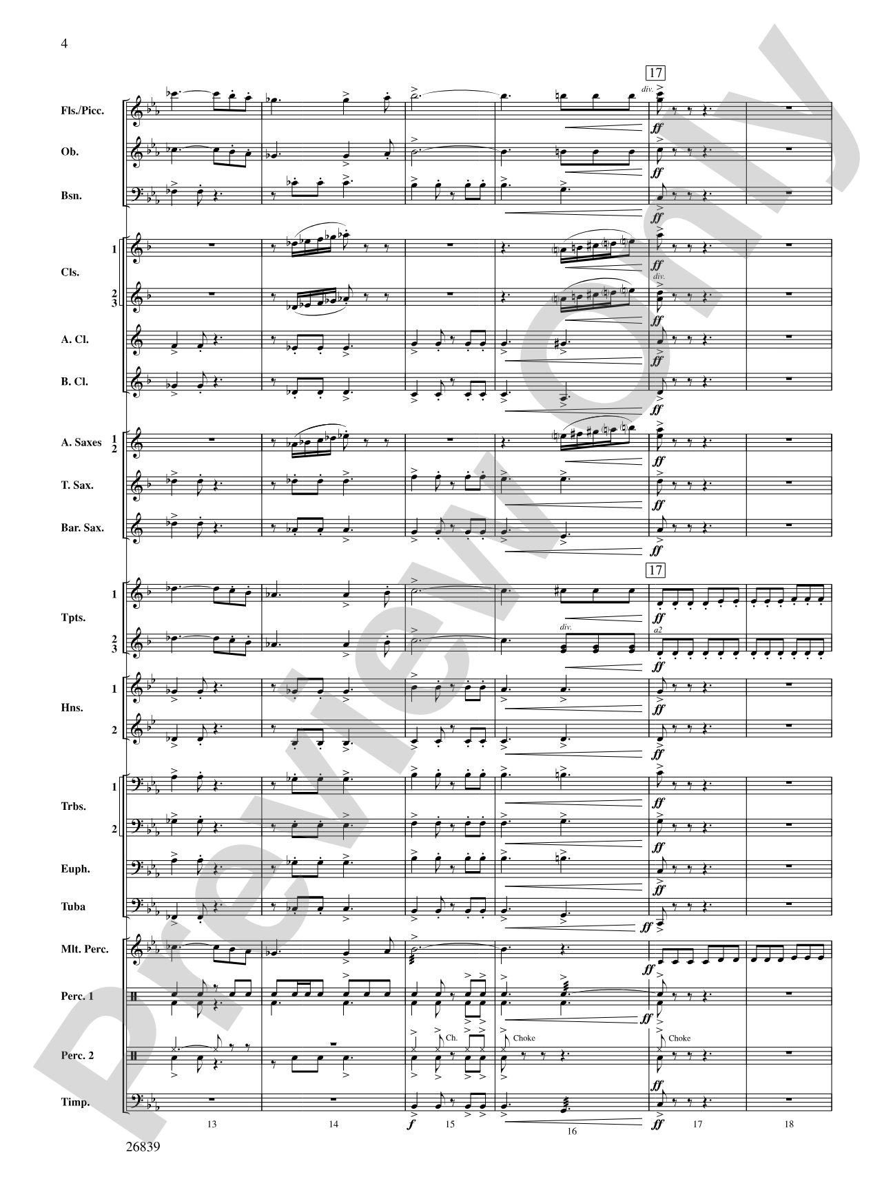 Flourish for Winds: Concert Band Conductor Score & Parts