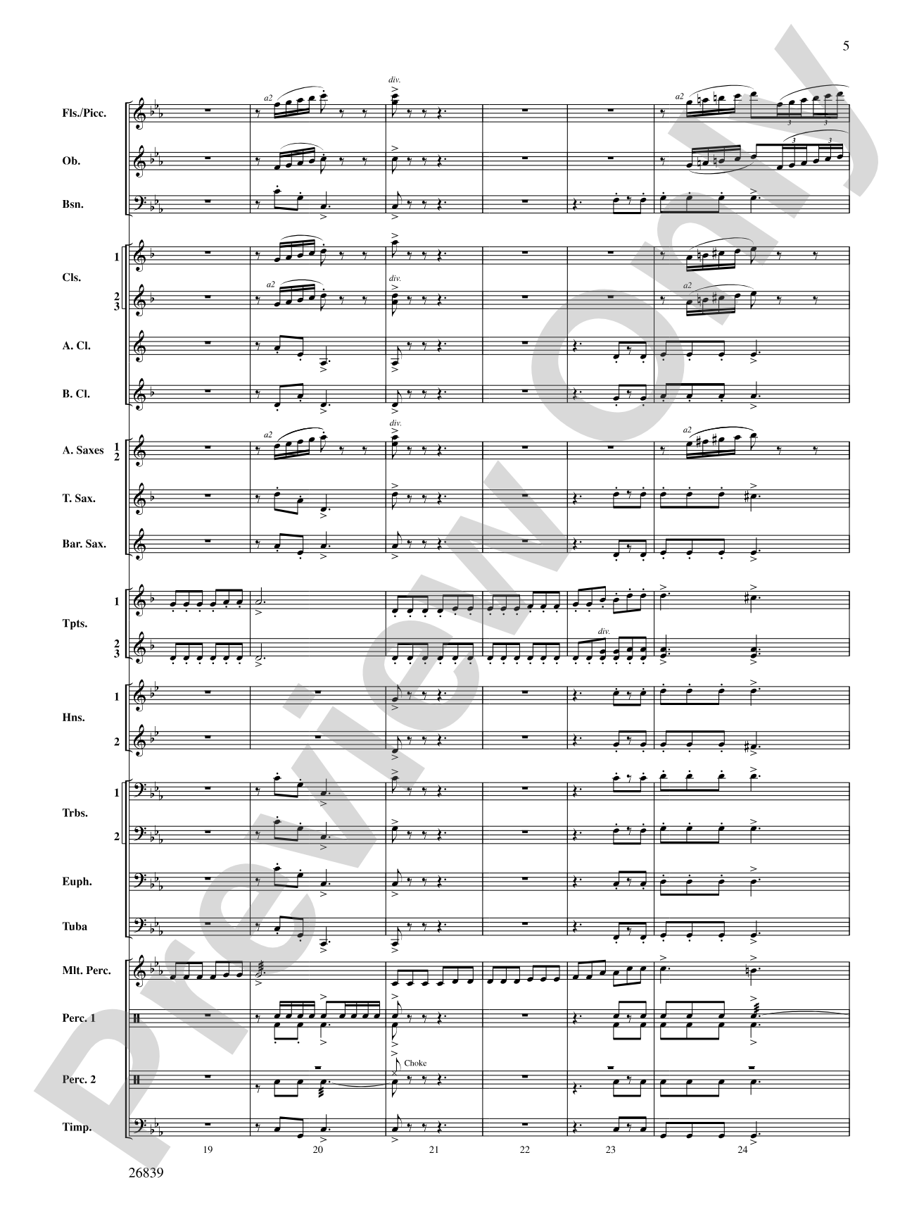 Flourish for Winds: Concert Band Conductor Score & Parts