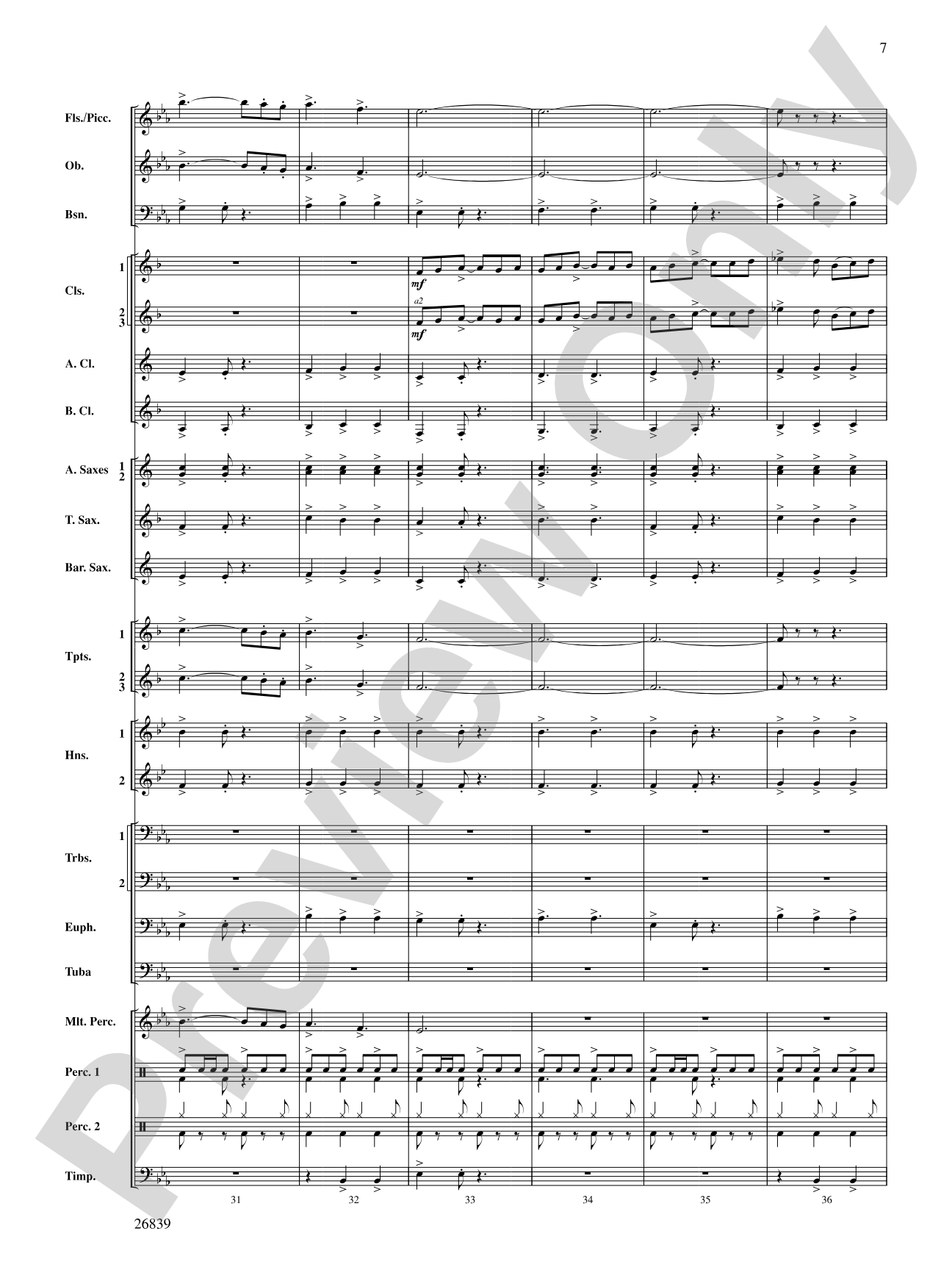 Flourish for Winds: Concert Band Conductor Score & Parts