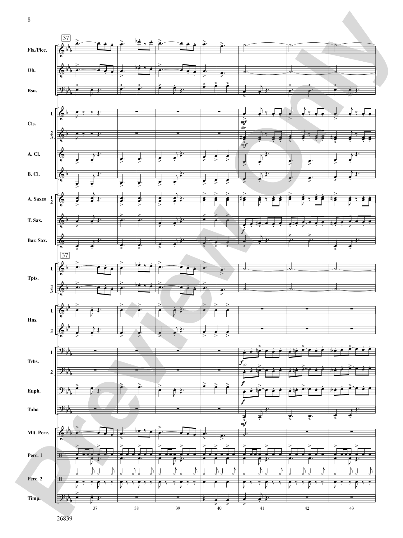 Flourish for Winds: Concert Band Conductor Score & Parts