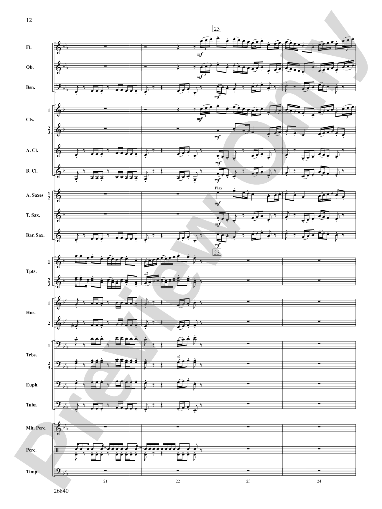Tintagel Suite: Concert Band Conductor Score & Parts