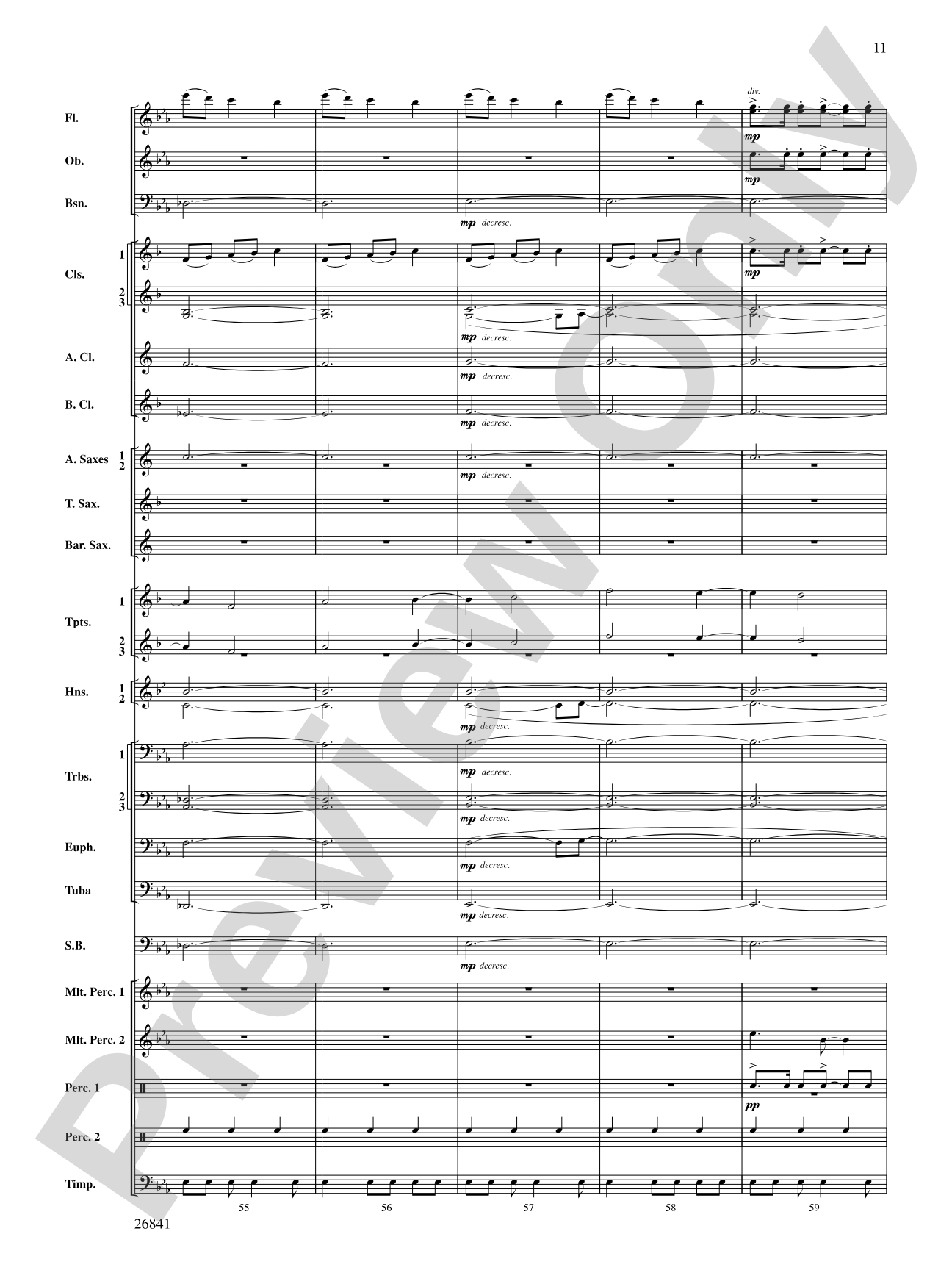 Clouds That Sail in Heaven: Concert Band Conductor Score & Parts