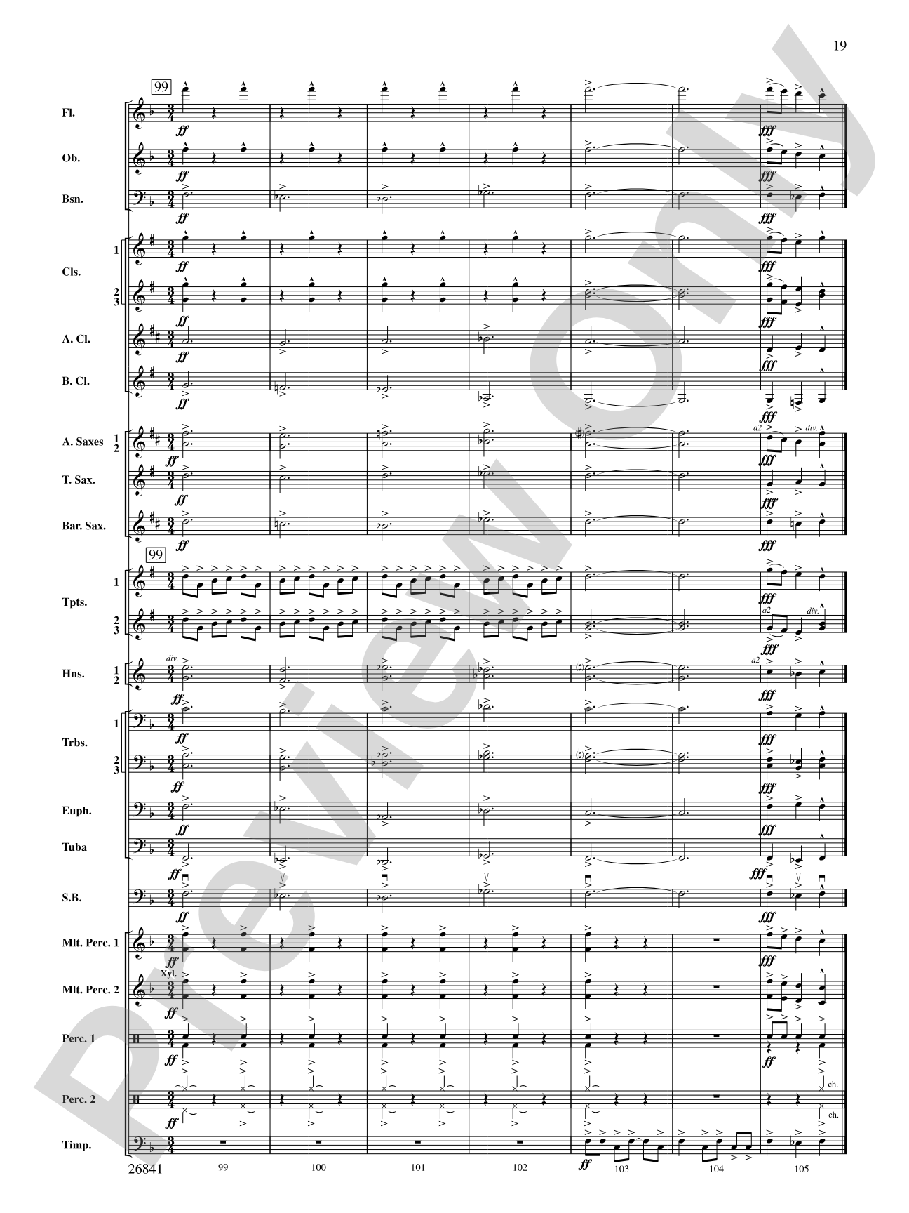 Clouds That Sail in Heaven: Concert Band Conductor Score & Parts
