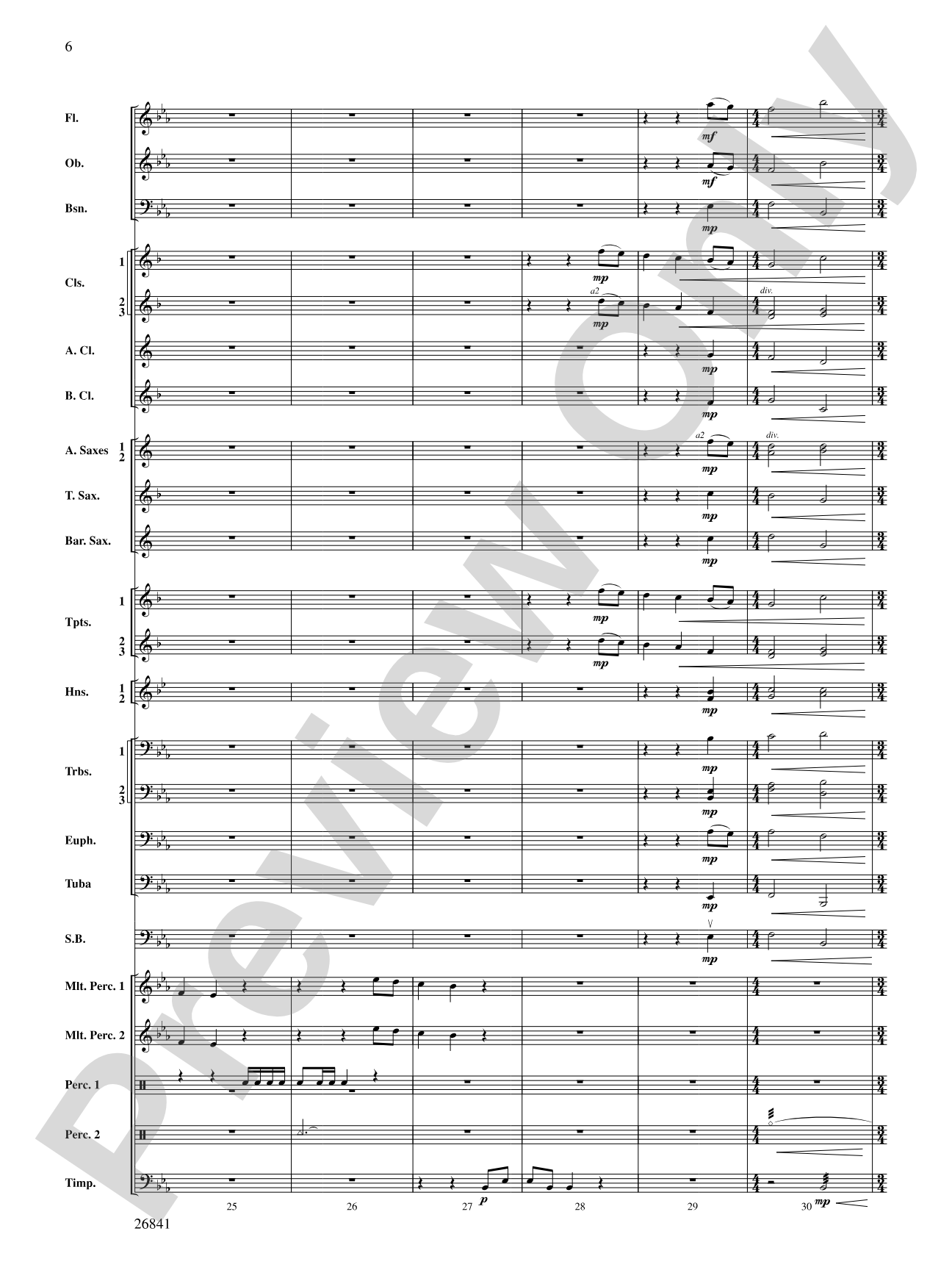 Clouds That Sail in Heaven: Concert Band Conductor Score & Parts