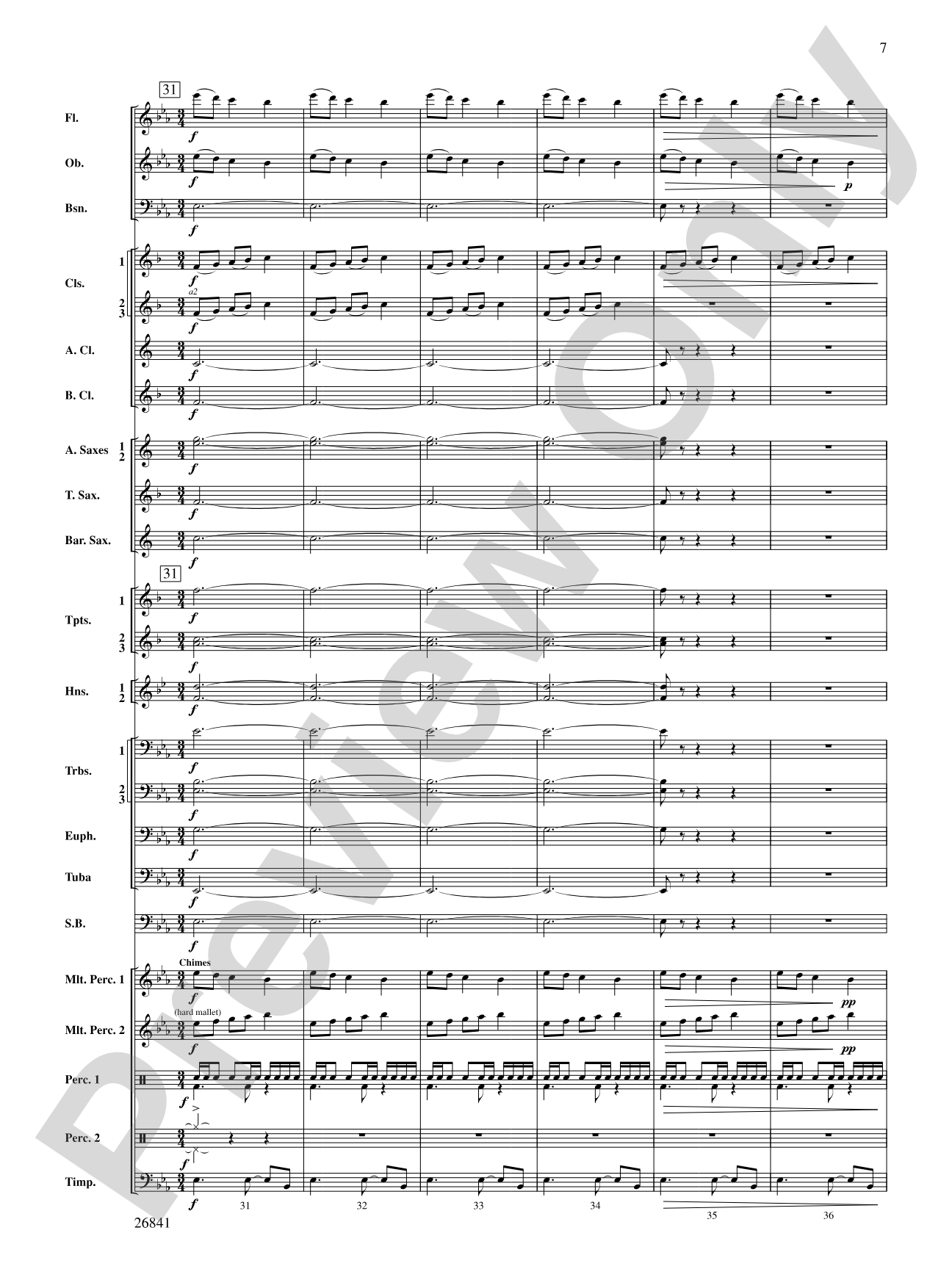 Clouds That Sail in Heaven: Concert Band Conductor Score & Parts
