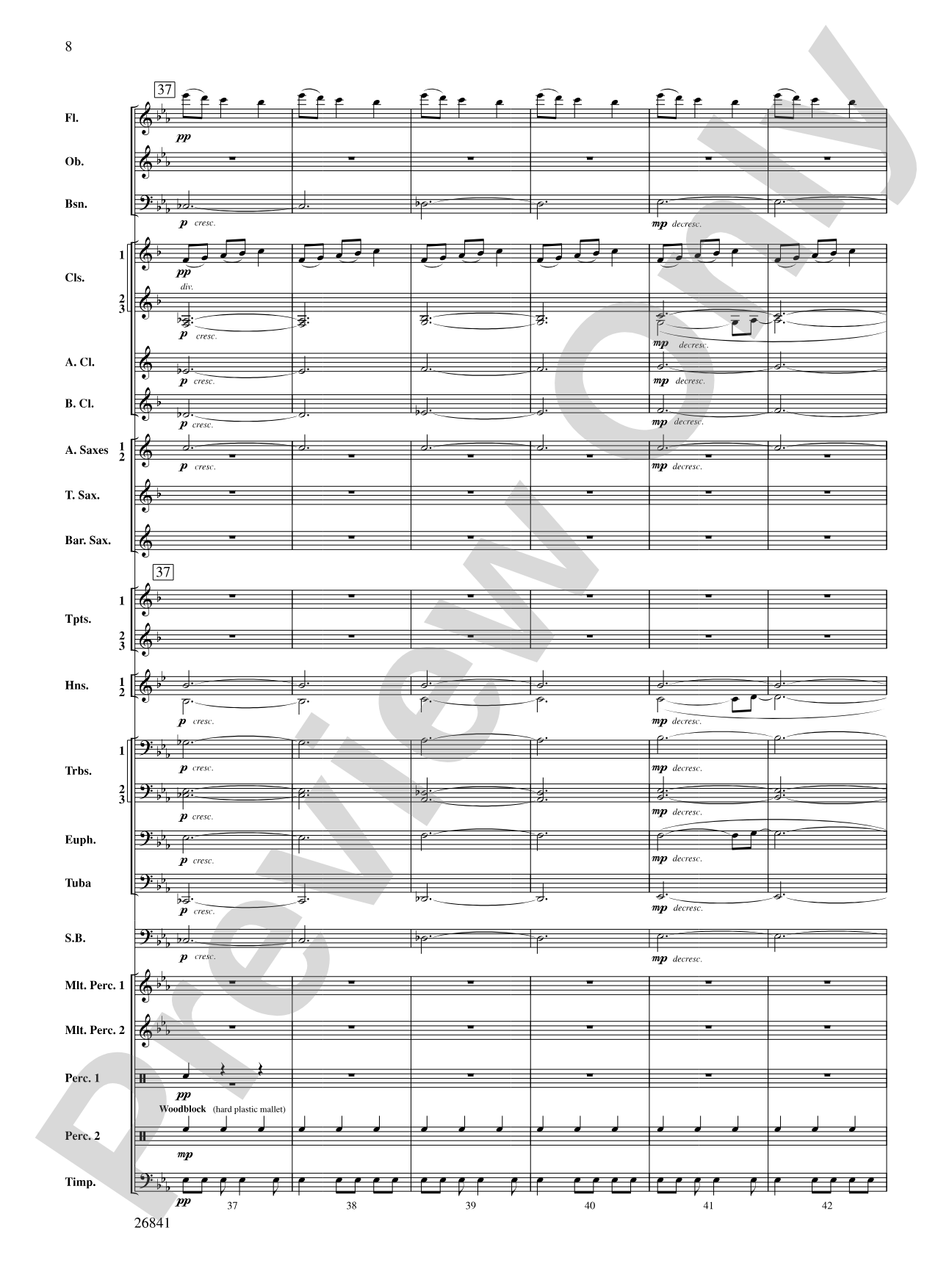 Clouds That Sail in Heaven: Concert Band Conductor Score & Parts