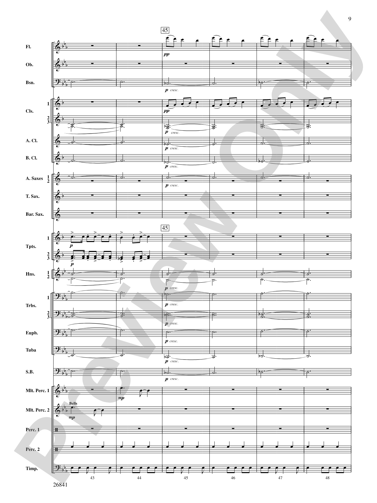 Clouds That Sail in Heaven: Concert Band Conductor Score & Parts