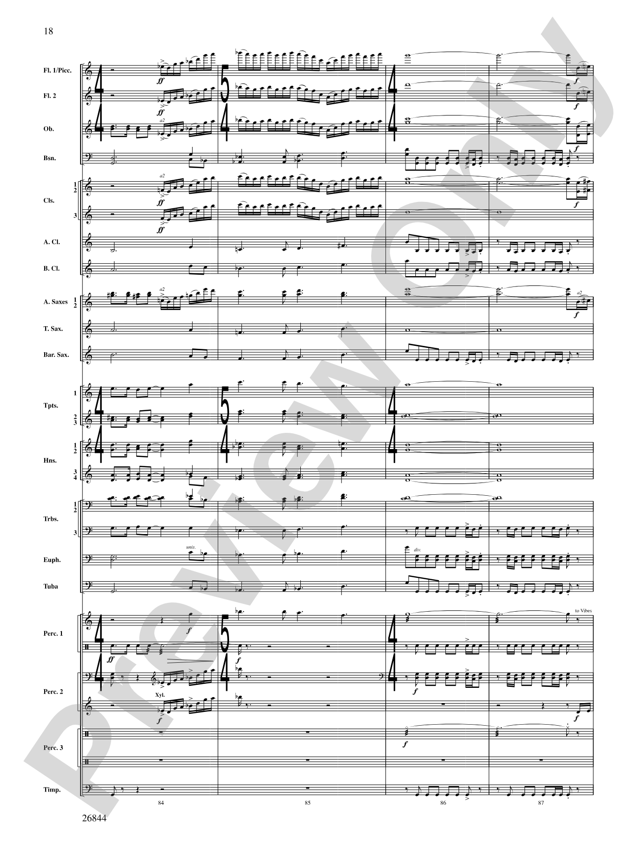 Foundation: Concert Band Conductor Score & Parts