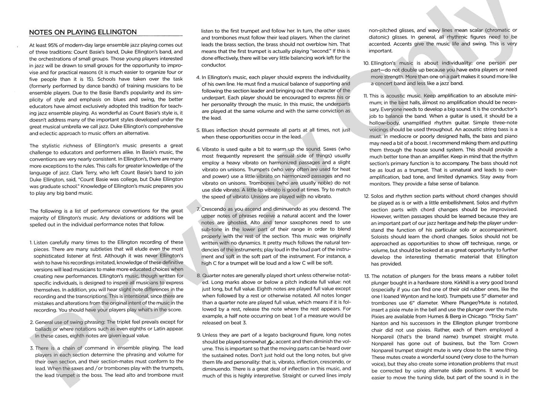 C Jam Blues: Jazz Ensemble Conductor Score & Parts