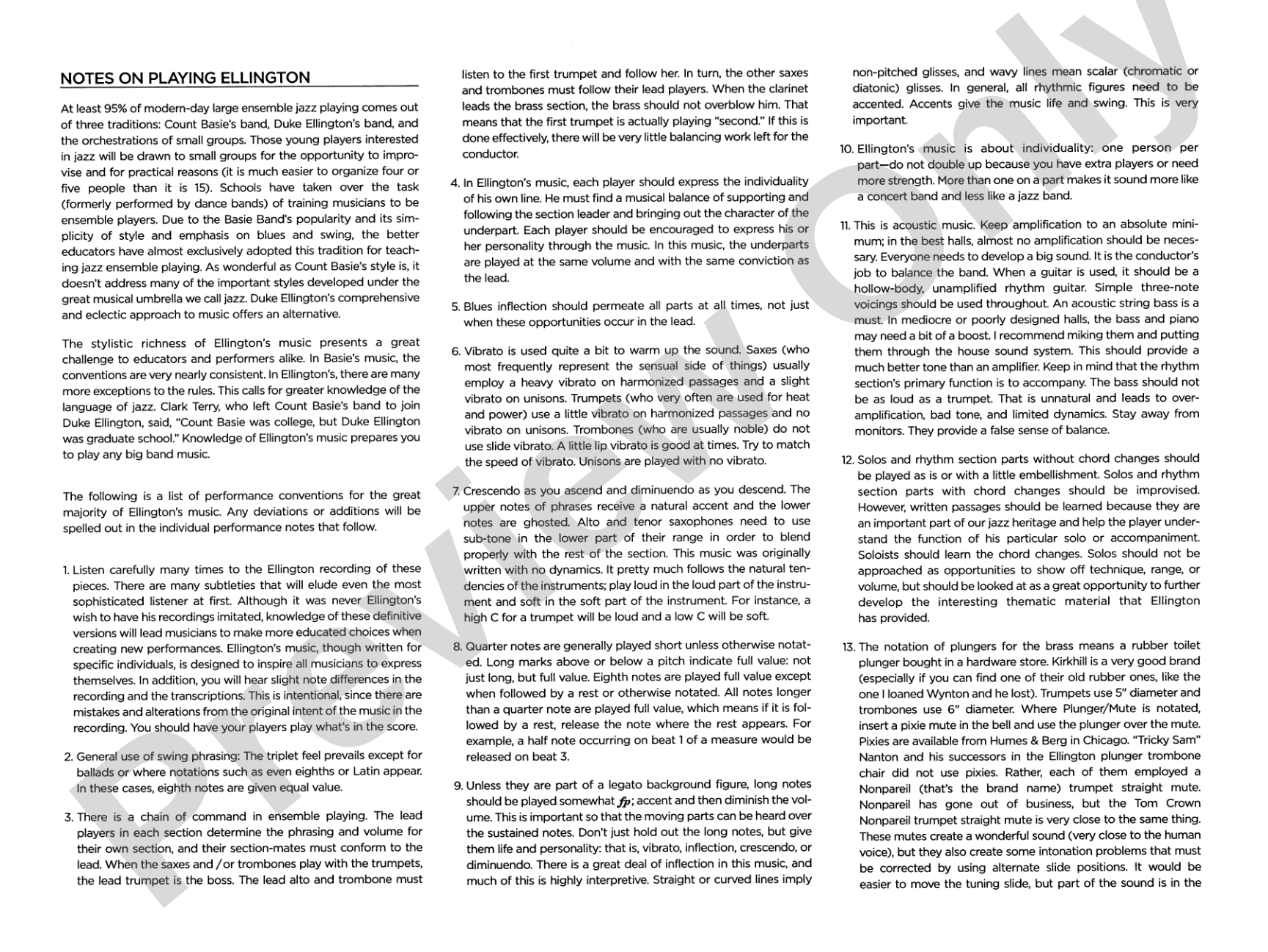 Sophisticated Lady: Jazz Ensemble Conductor Score & Parts