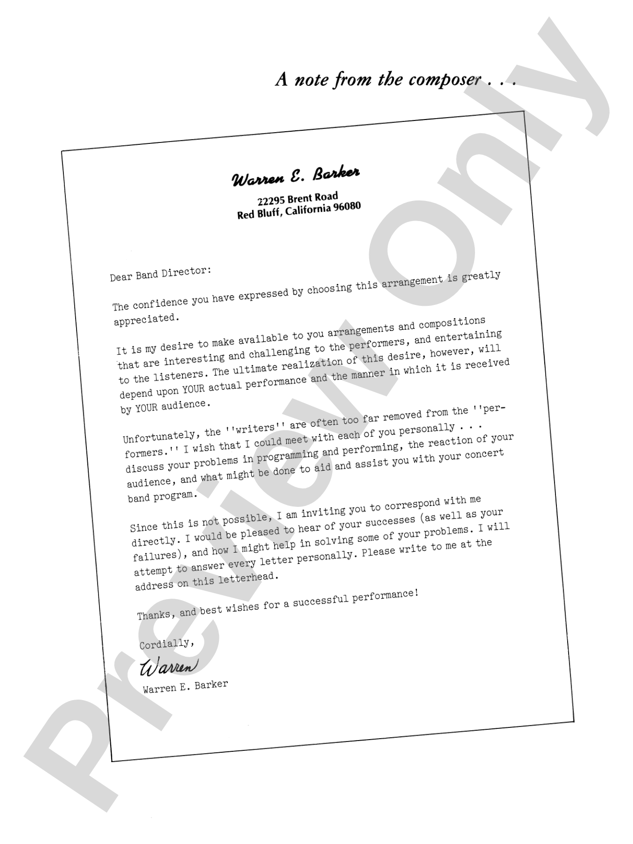 An Irish Interlude: Concert Band Conductor Score & Parts