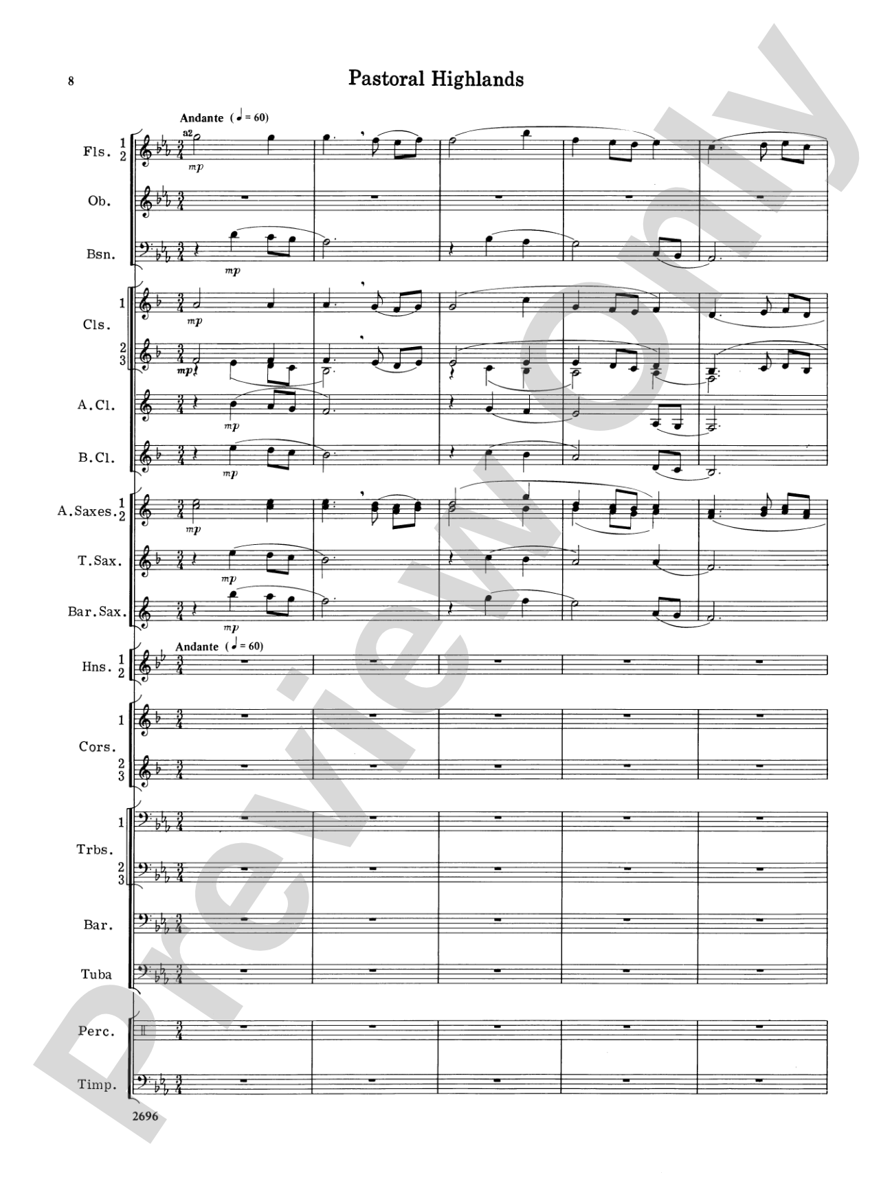 Hudson River Suite: Concert Band Conductor Score & Parts