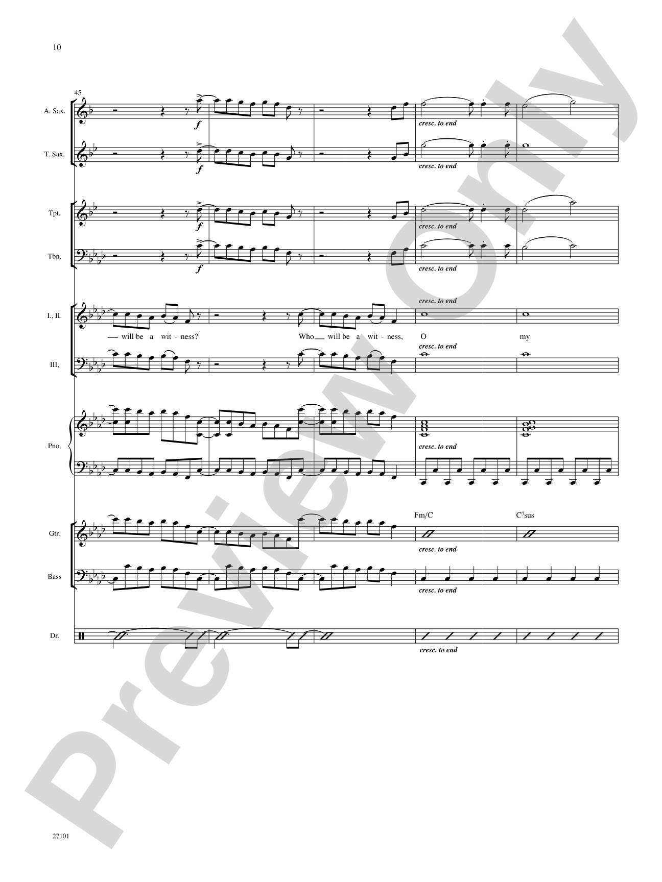 Who Will Be a Witness?: Choral SoundPax
