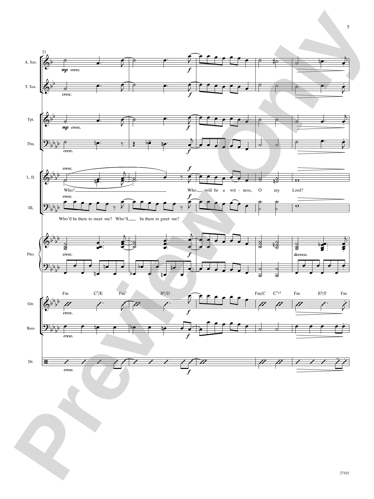 Who Will Be a Witness?: Choral SoundPax