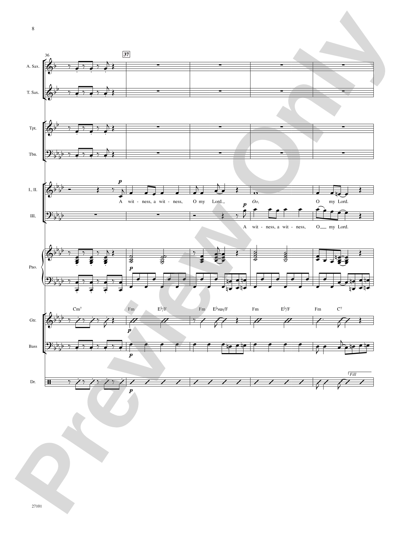 Who Will Be a Witness?: Choral SoundPax