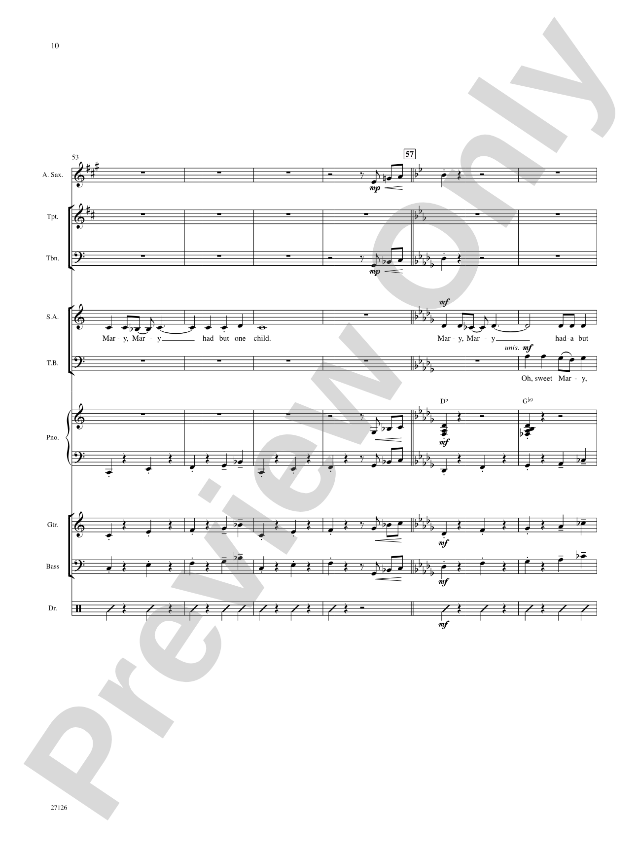 Mary, Mary Had-A But One Child: Choral SoundPax