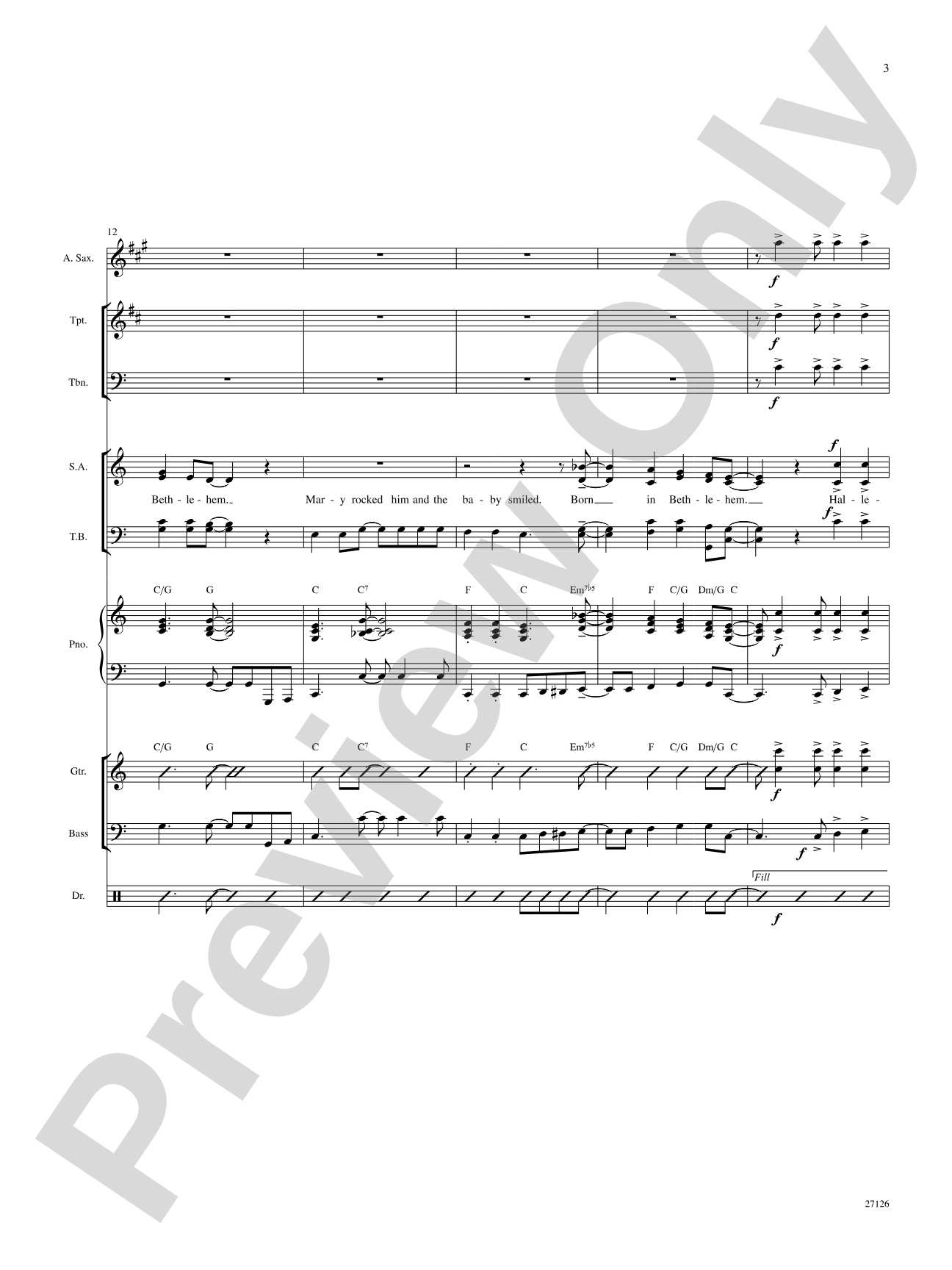 Mary, Mary Had-A But One Child: Choral SoundPax