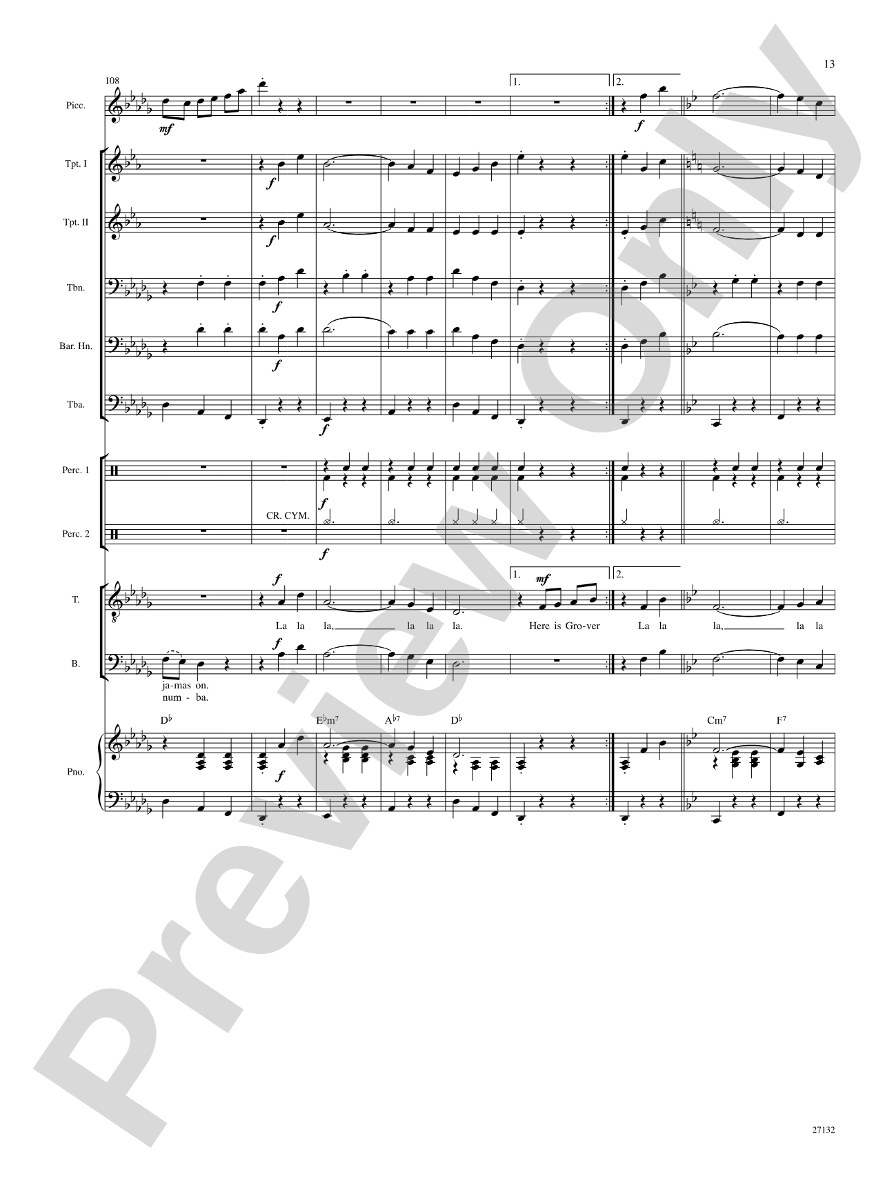 Lydia, the Tattooed Lady: Score: Choral SoundPax