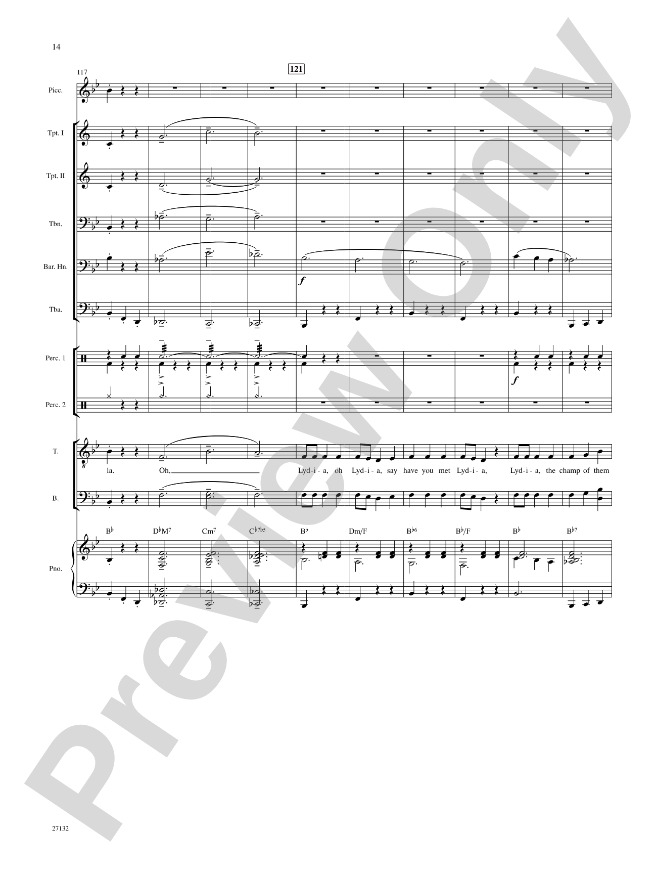 Lydia The Tattooed Lady Choral SoundPax Harold Arlen Digital 