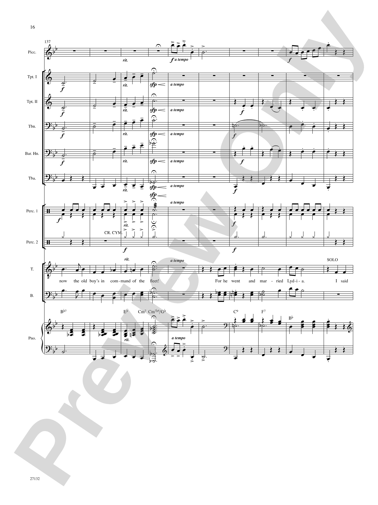 Lydia, the Tattooed Lady: Score: Choral SoundPax