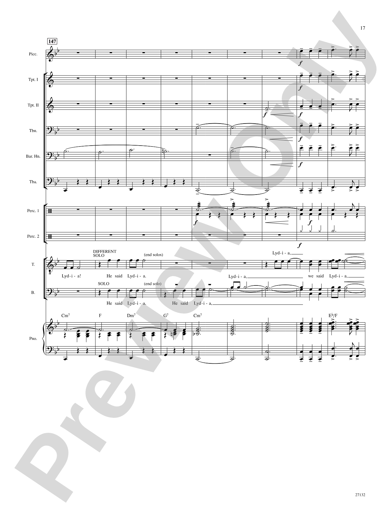 Lydia, the Tattooed Lady: Score: Choral SoundPax