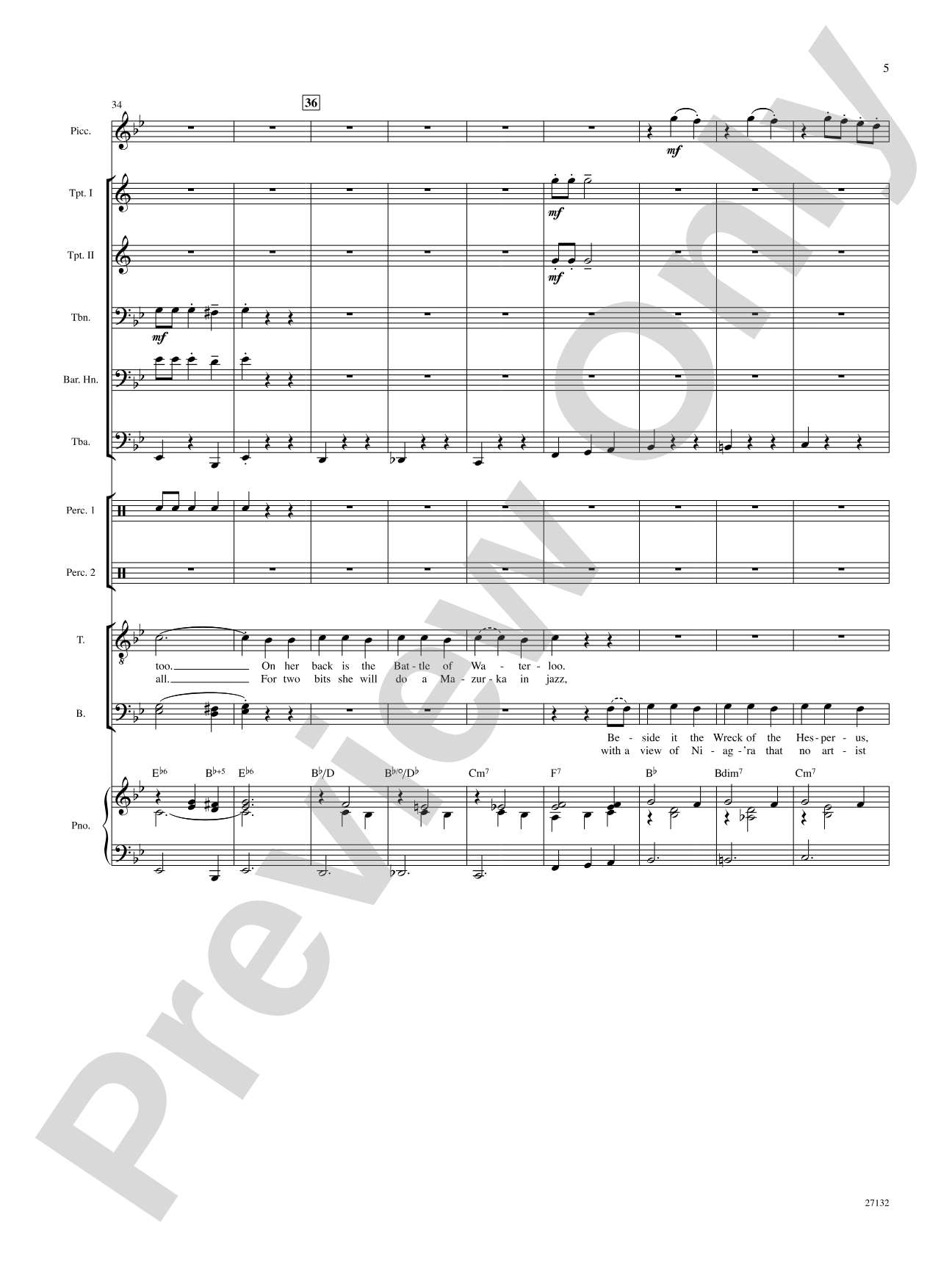 Lydia, the Tattooed Lady: Score: Choral SoundPax